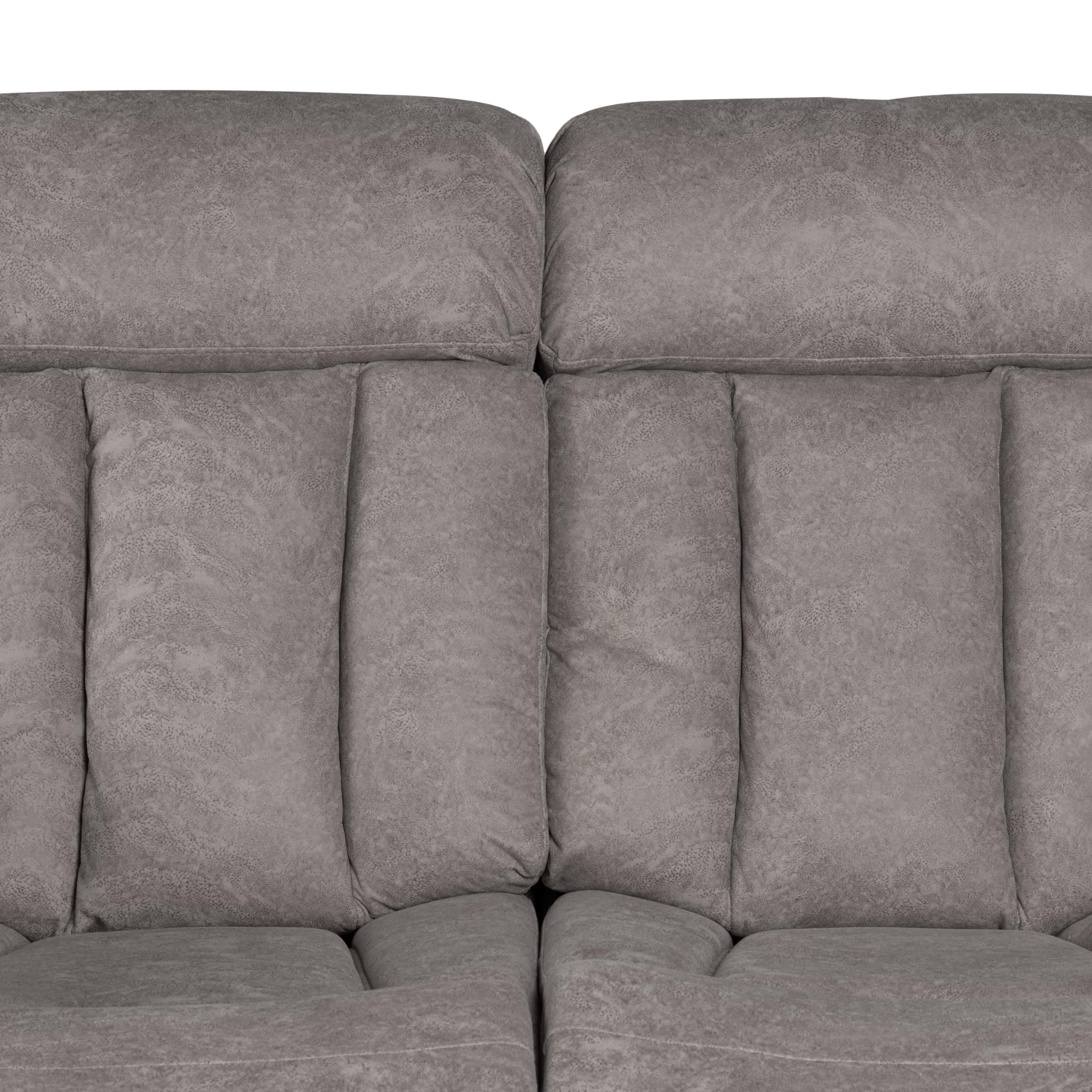 duehome | Sofá 2 Plazas, Sofá Reclinable, Asiento de Descanso, Modelo Kendal, Acabado en Tejido Color Marengo, Medidas: 152 cm (Largo) x 101 cm (Alto) x 97 (Fondo)