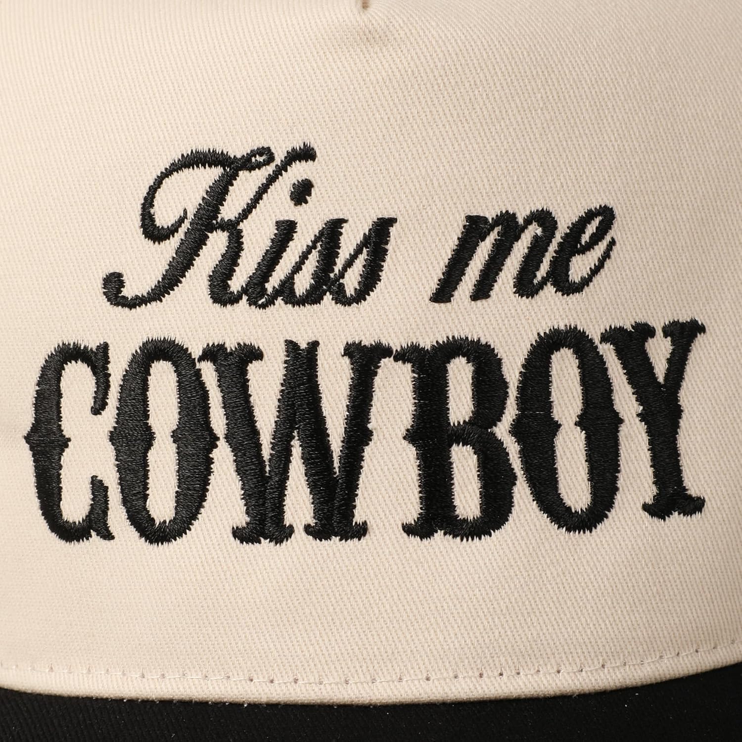 MIRMARU Embroidery Patch Two-Tone 5-Panel Trucker Baseball Cap for Men and Women