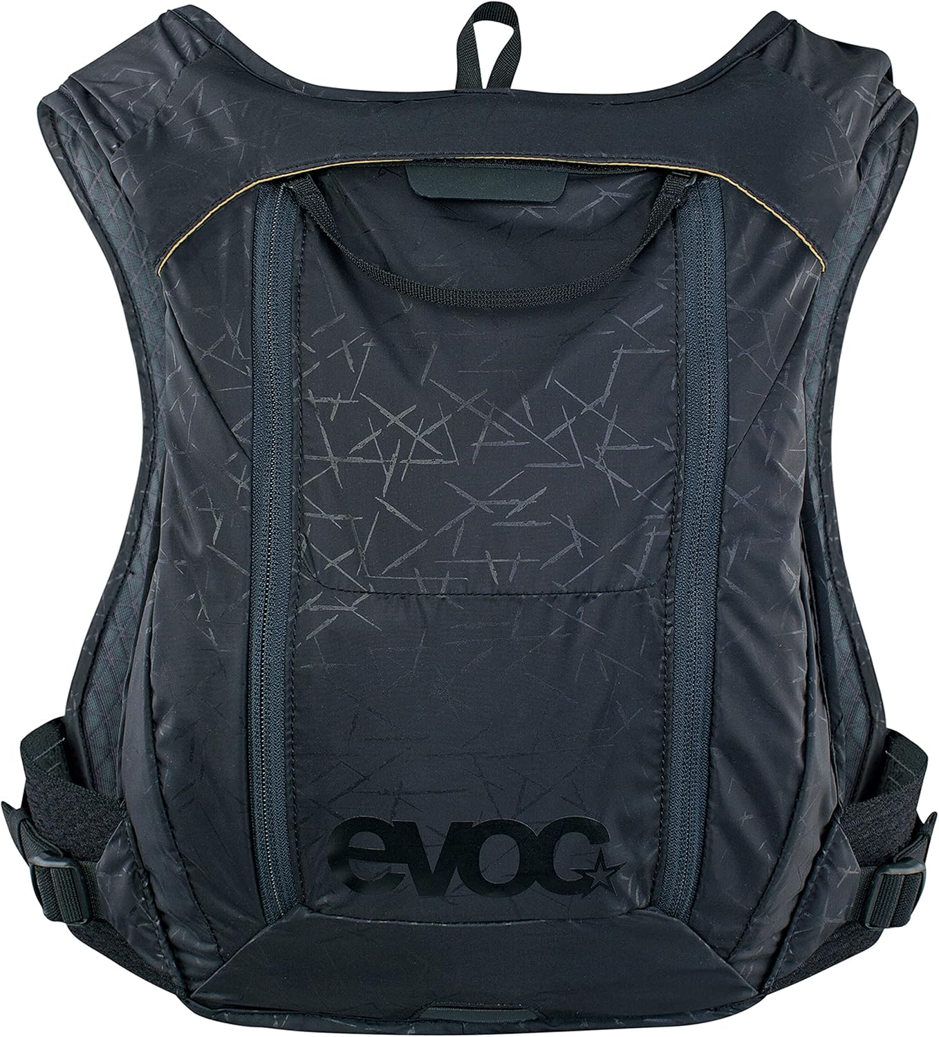 EVOC Hydro PRO 3 + 1,5l Hydration Bladder, Hydration Backpack for Cycling, Hiking or Jogging, (Extra Light, Two Nutrition COMPARTMENTS, Two Chest Strap Pockets, 1,5l Camel Pack), Black