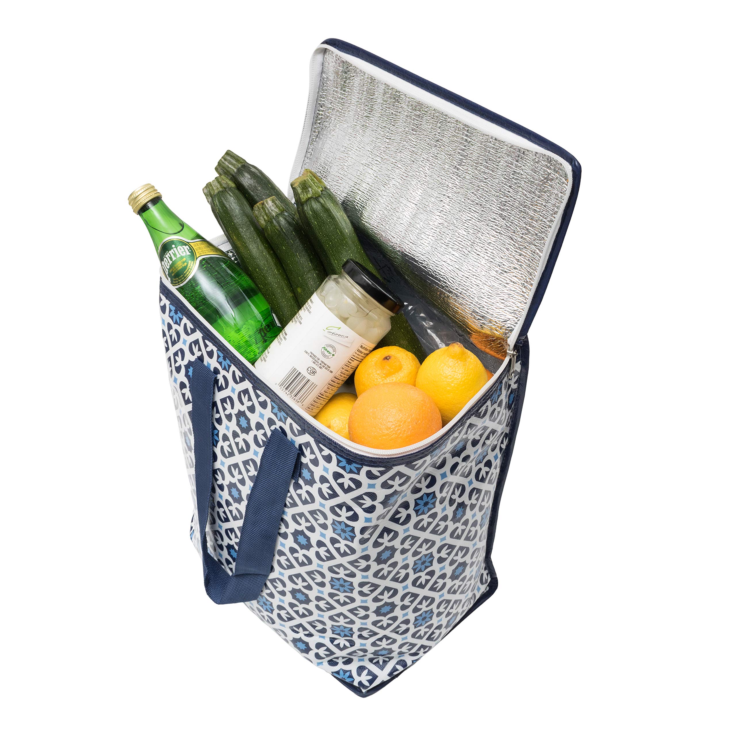 E Reusable Grocery Picnic Shopping Bags Heavy Duty Colorful