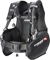 Vista 1 de Cressi Chaqueta de buceo BCD diseñada para uso intensivo - Alta capacidad de elevación, nailon 500D, bolsillos grandes - Sólido: Diseñado en Italia