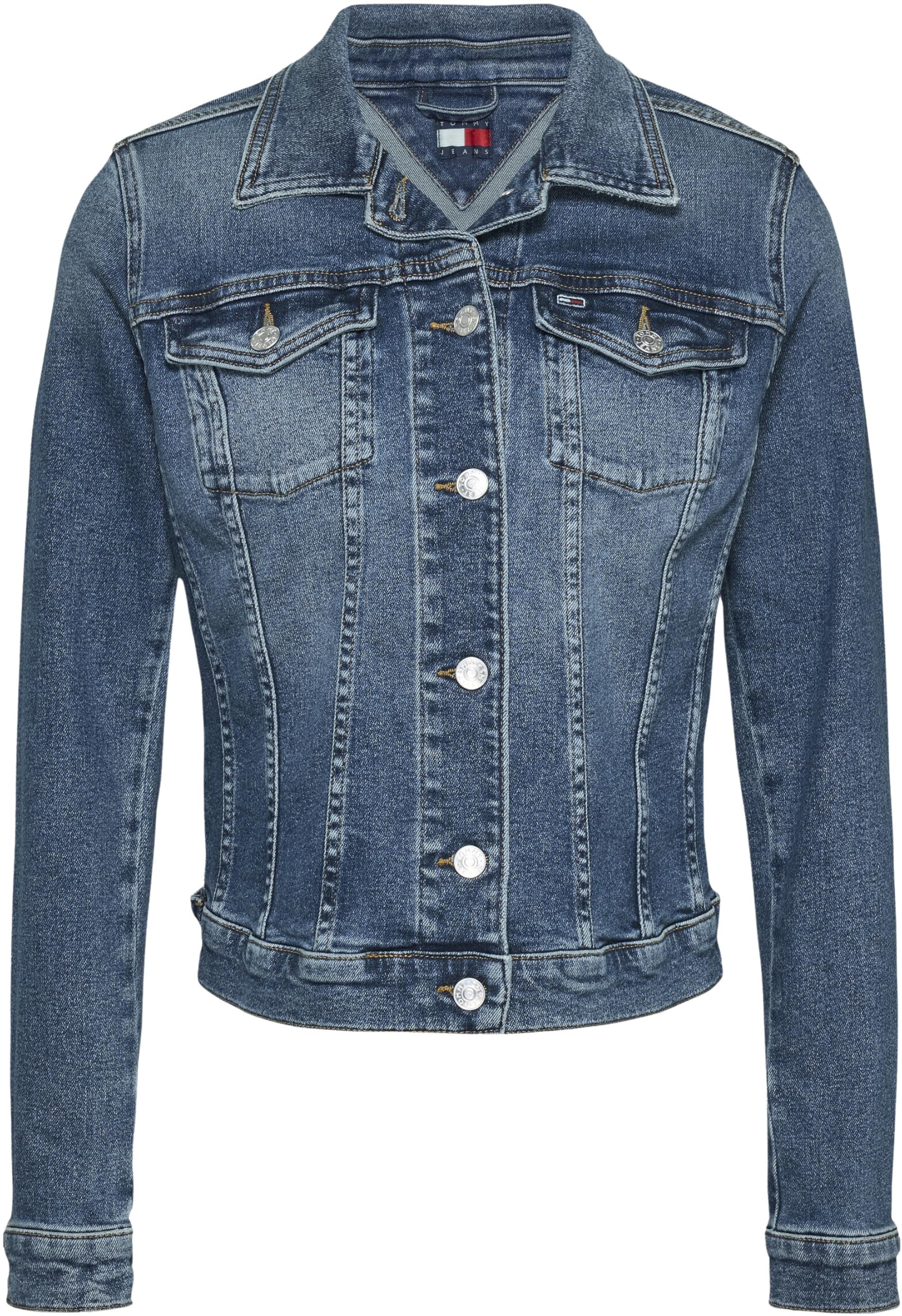Tommy Jeans Women's Vivianne Skn Jacket Ai1232 Dw0dw20158 Trucker Jacket