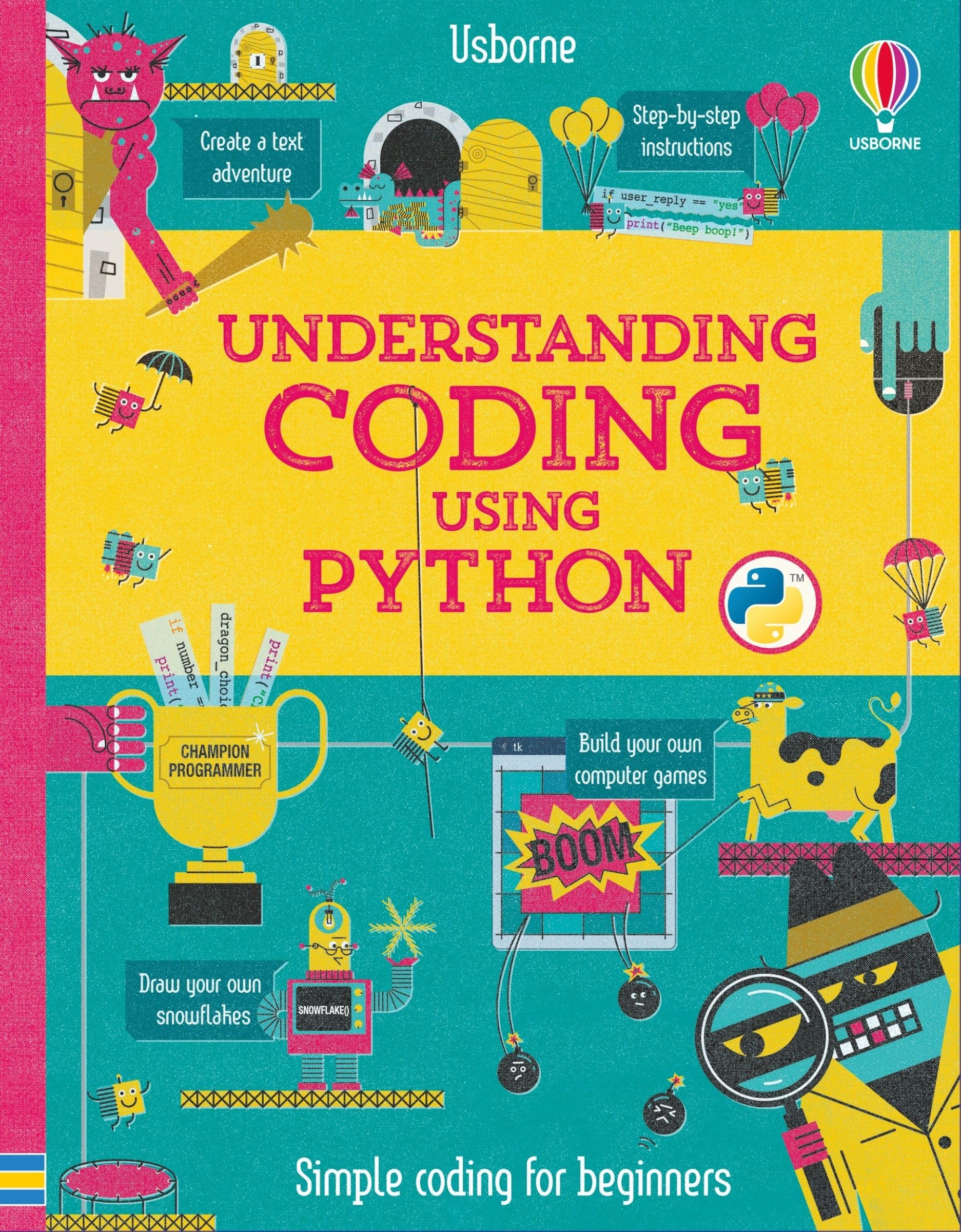 Usborne Understanding Coding Using Python Spiral Bound US Import