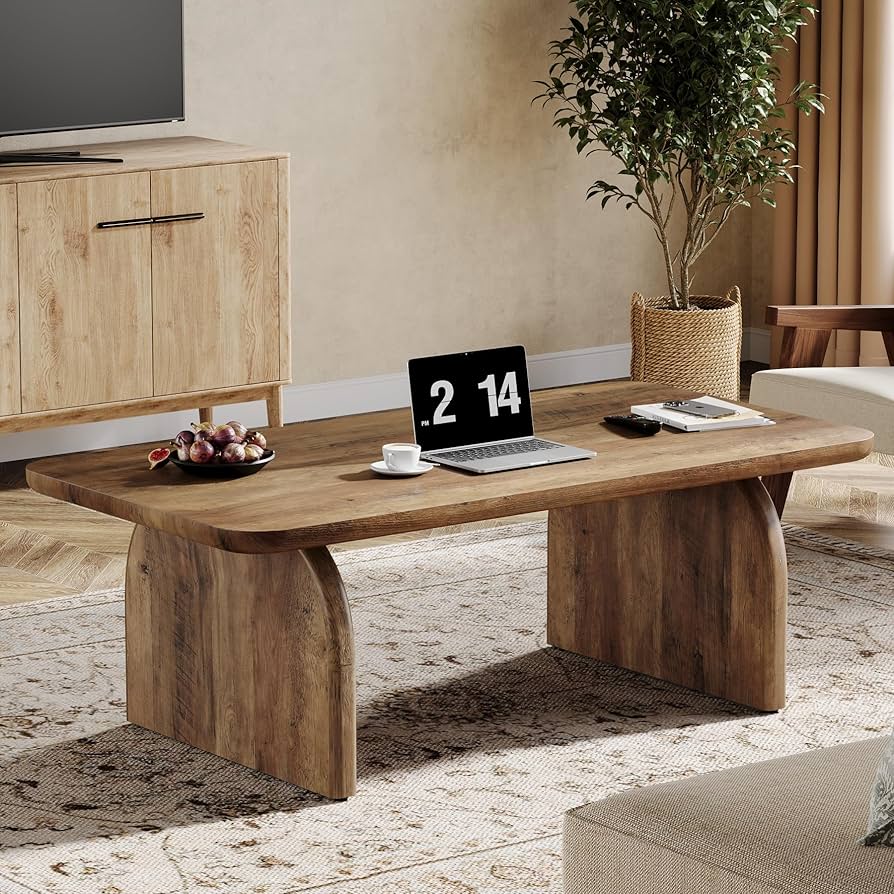 Amazon.com: Tribesigns Rectangle Coffee Table, 47-Inch Wood