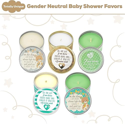 Miniatura 9 de Recuerdos de fiesta de revelación de género de alta calidad, recuerdos neutros de género para invitados, elegantes velas de baby shower, regalos de