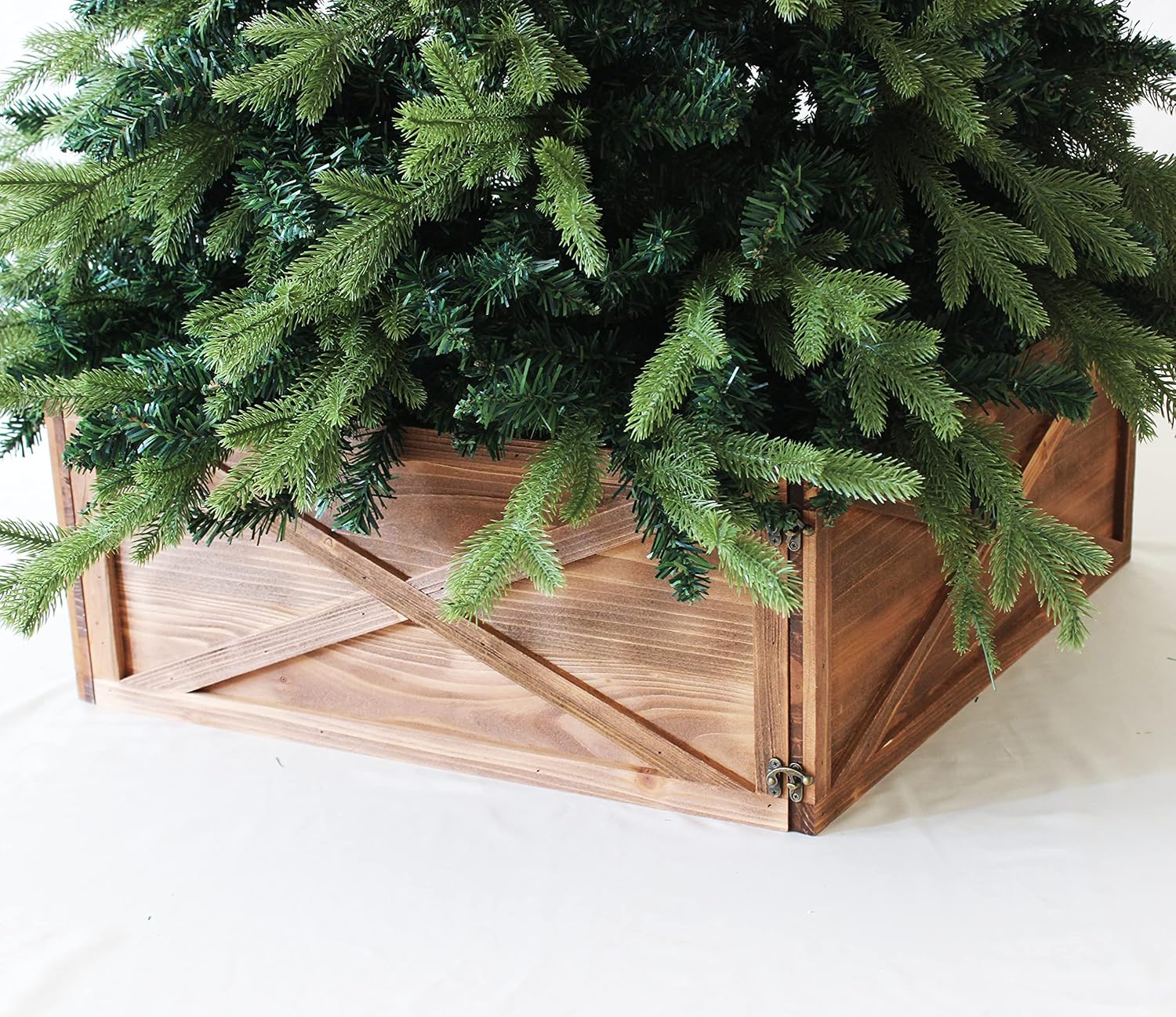 Brown Wooden Christmas Tree Box/Tree Collar Amazon.ca Home