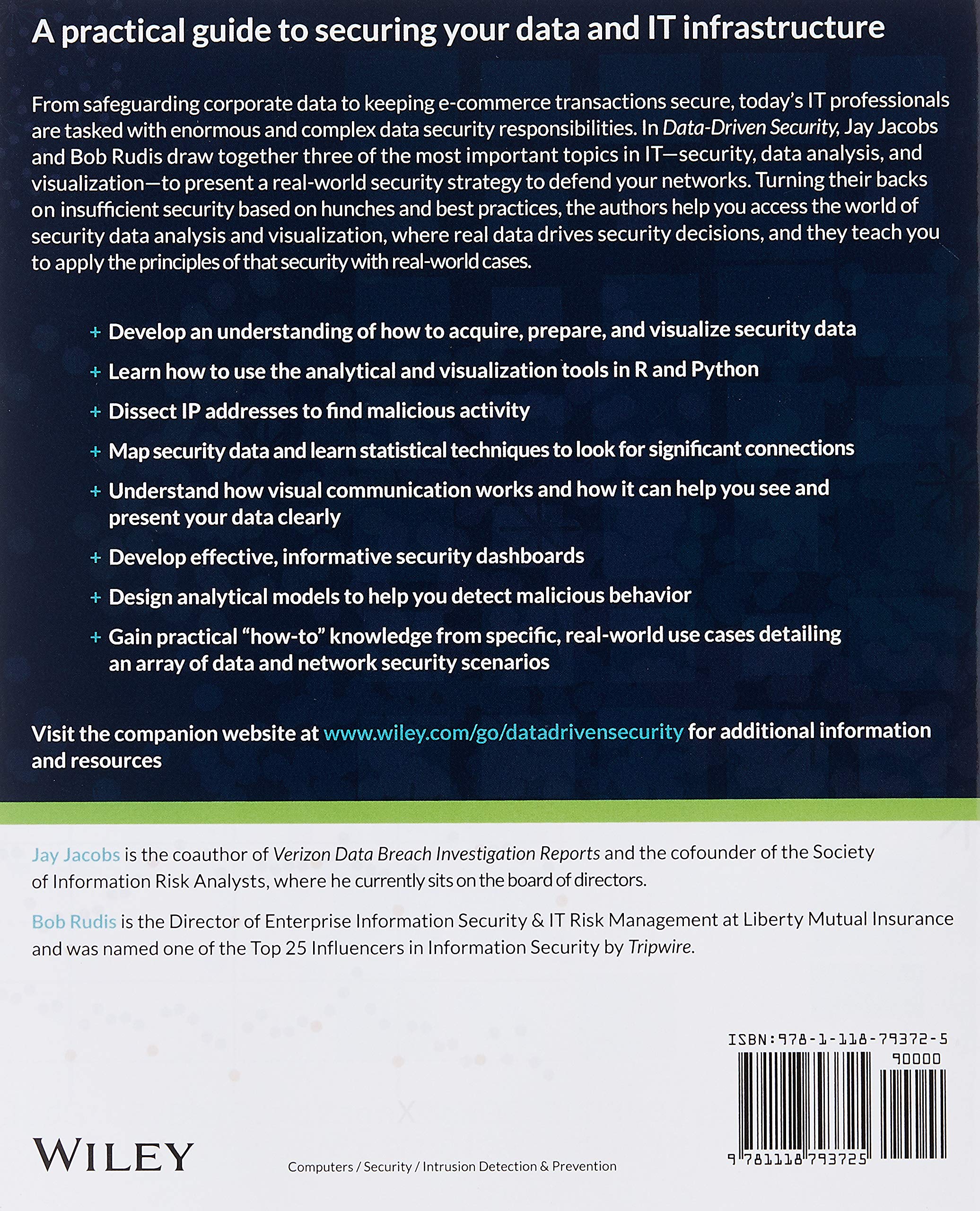 Data-Driven Security: Analysis, Visualization and Dashboards