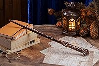 Vista 6 de Handicraftviet - Varita mágica de madera de corazón de 15 pulgadas, varita mágica para coleccionistas de brujería, regalo mágico para niños y Varita