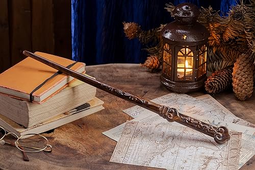 Miniatura 6 de Handicraftviet Varita mágica de madera, varita de bruja de madera auténticavaritas de madera de 15 pulgadas para brujería, varita mágica