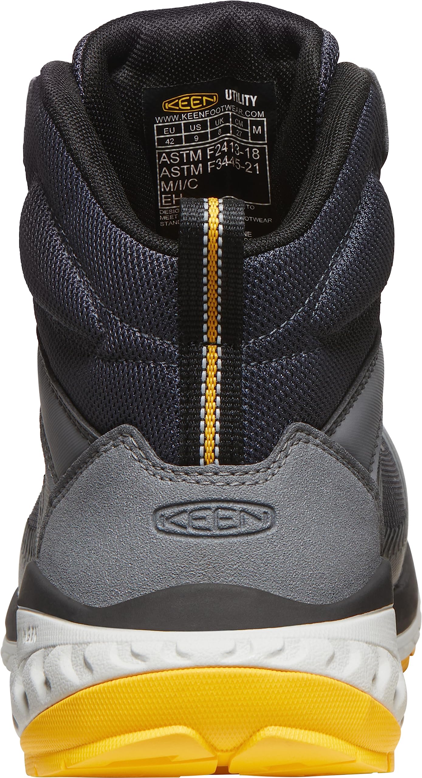 KEEN Utility Men's Arvada Mid Height Composite Toe Breathable Industrial Work Sneakers