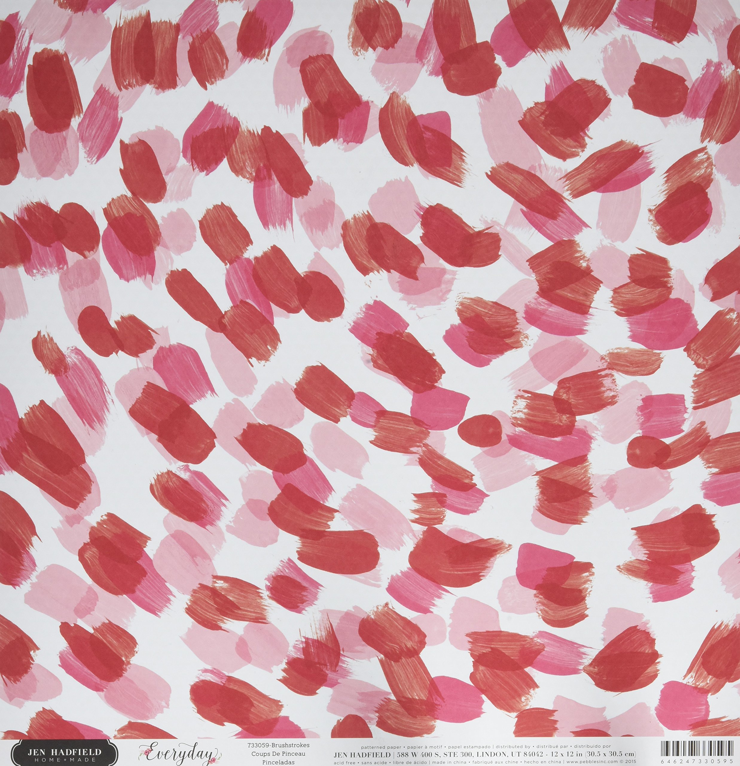 American Crafts Brush Strop-Everyday DS Paper 12-inch, Acrylic, Multicolour, 30.2x31.39x0.02 cm