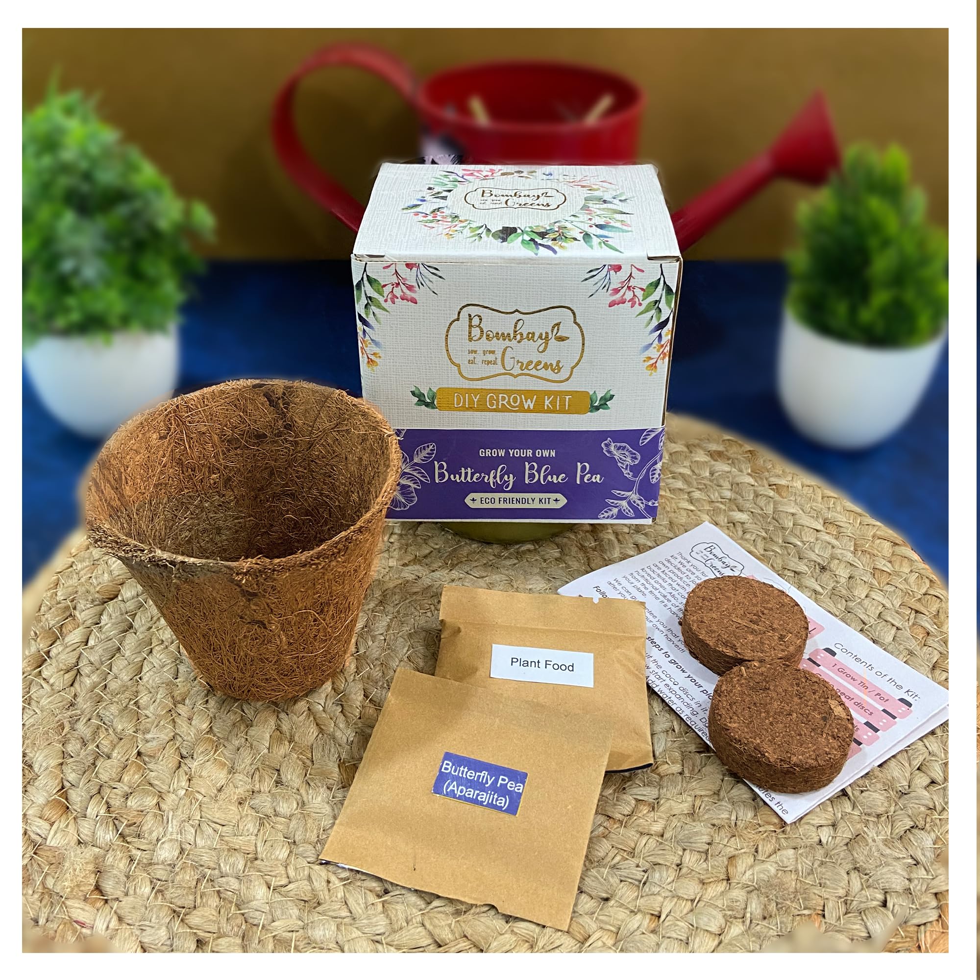 Bombay Greens Sow in a Coir Pot Starting Gardening Grow Kit Butterfly Blue Pea Flower Seeds (B09GDY14T7) Amazon Price History, Amazon Price Tracker