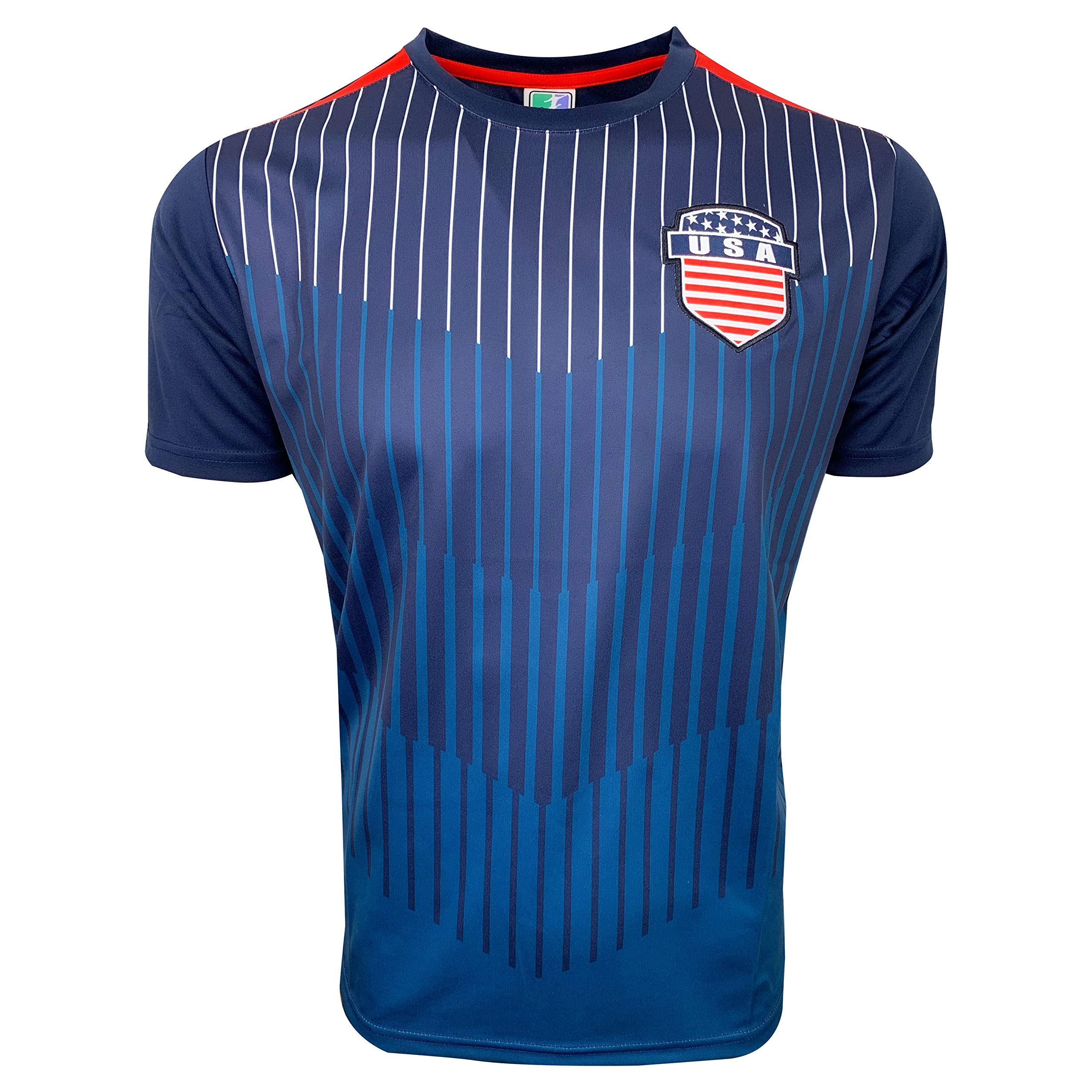PANNA USA Jersey, Soccer Training Jersey for Adults and Kids (Youth Large 10-12 Years (XX-Small)) Blue