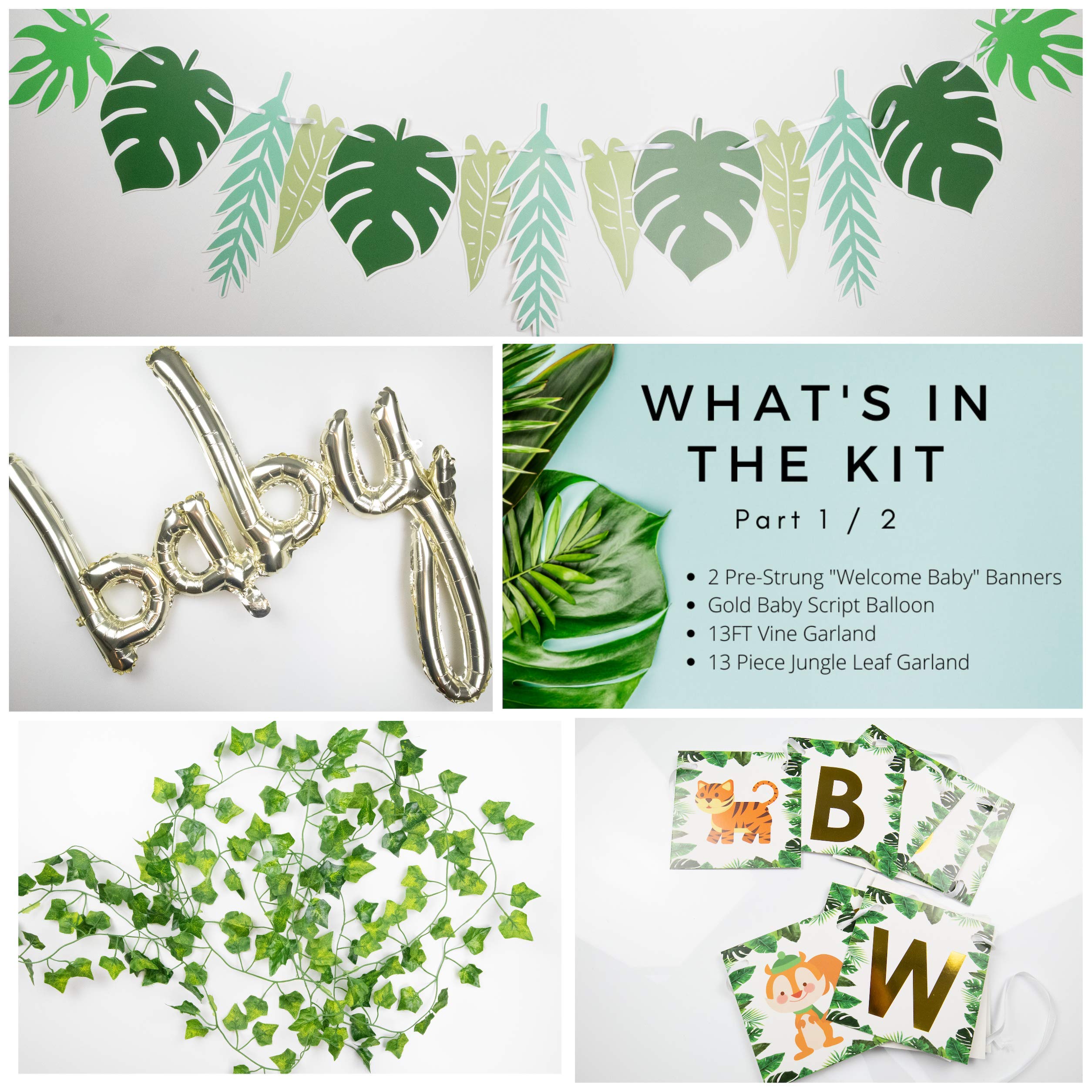 Buy Safari Baby Shower Decorations for Boy 60 PCS Jungle Baby Shower