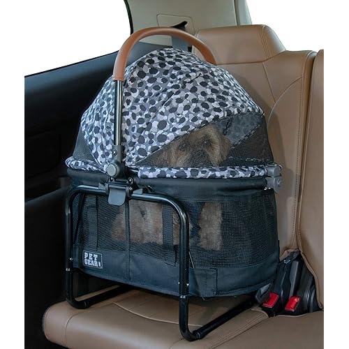 Pet Gear View 360 Pet Carrier & Car Seat with Booster Seat Frame for Small Dogs & Cats, Mesh Ventilation, Push Button Entry, No Tools Required, 4 Colors