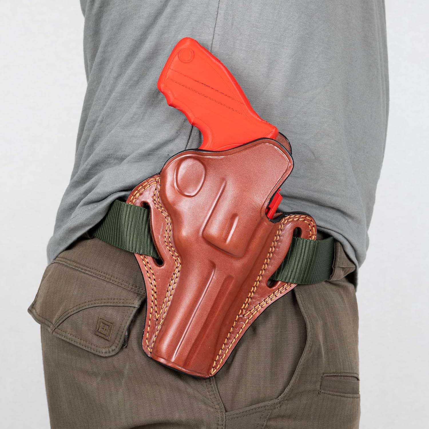 for Smith and Wesson 686 & Plus 4 inch Barrel Owb Fast Draw Leather Gun Holsters