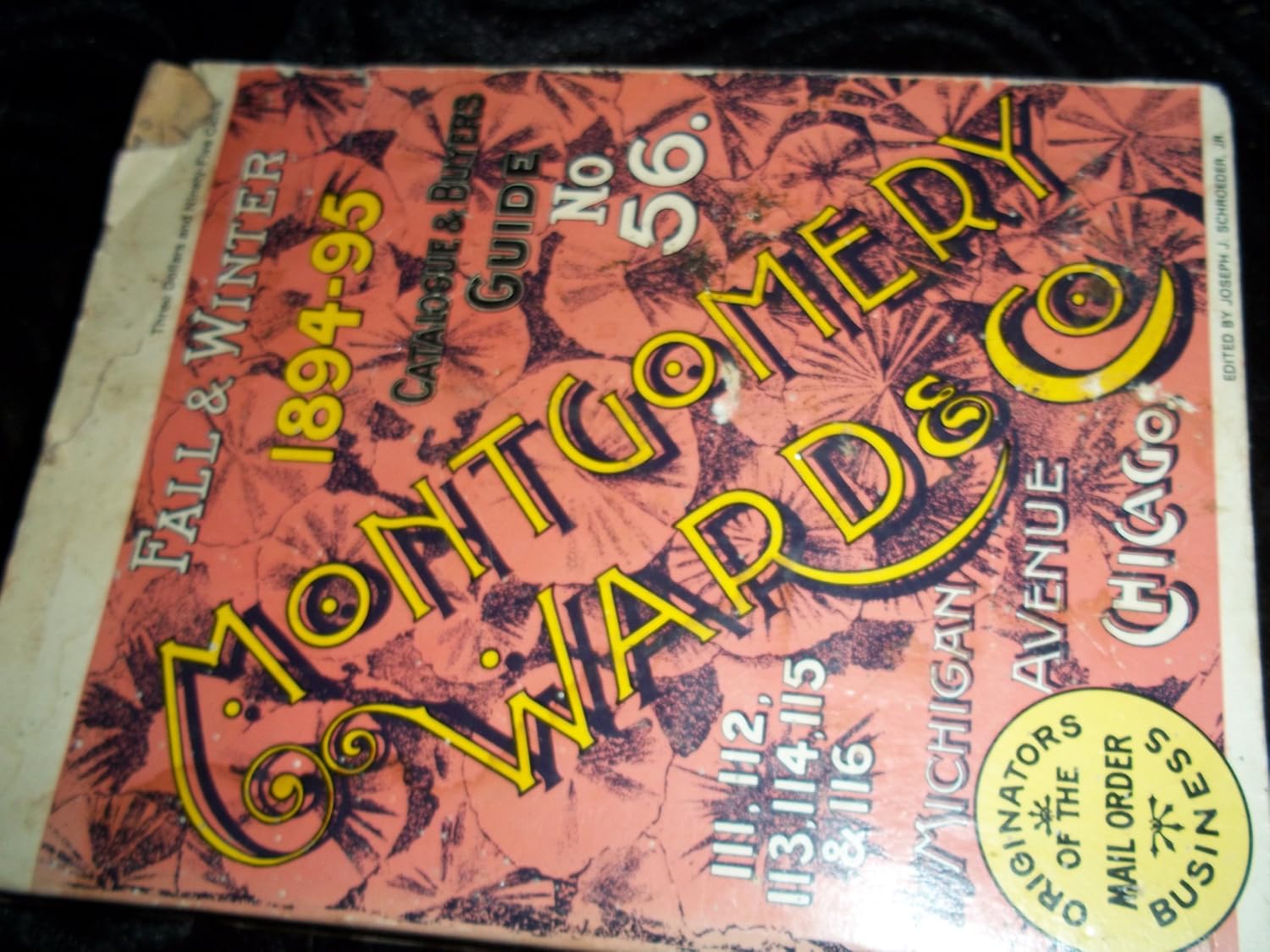 Montgomery Ward & Co. 189495 Catalogue & Buyers Guide No. 56 Joseph