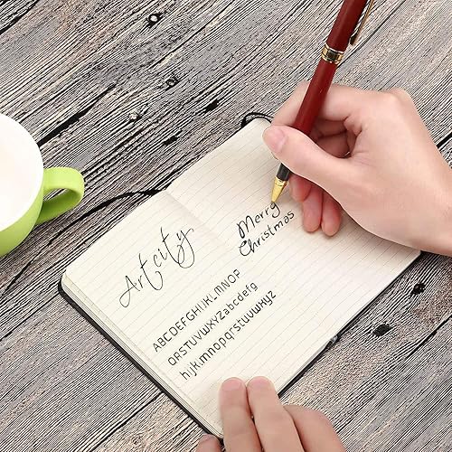 Miniatura 4 de ZZTX Paquete de 2 cuadernos pequeños de bolsillo de 3.5 x 5.5 pulgadas, cuaderno de notas de papel rayado de tapa dura con cuaderno de composición