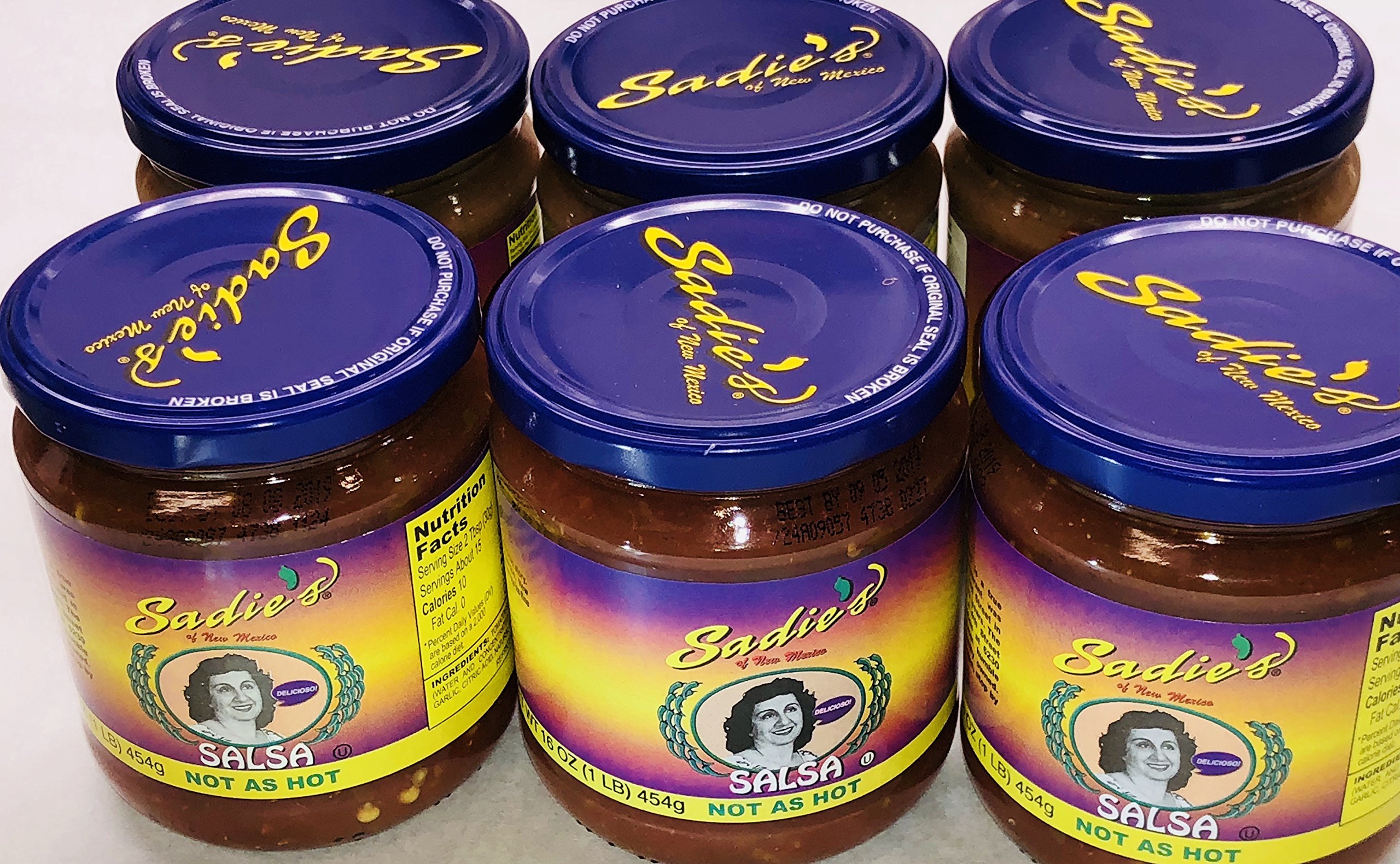 Amazon.com: SADIE'S OF NEW MEXICO NOT AS HOT SALSA, 16 OZ (PACK OF 6)
