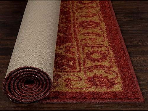 Miniatura 7 de Alfombrilla Maples Rugs, modelo Georgina Accent, Tela, RojoDorado