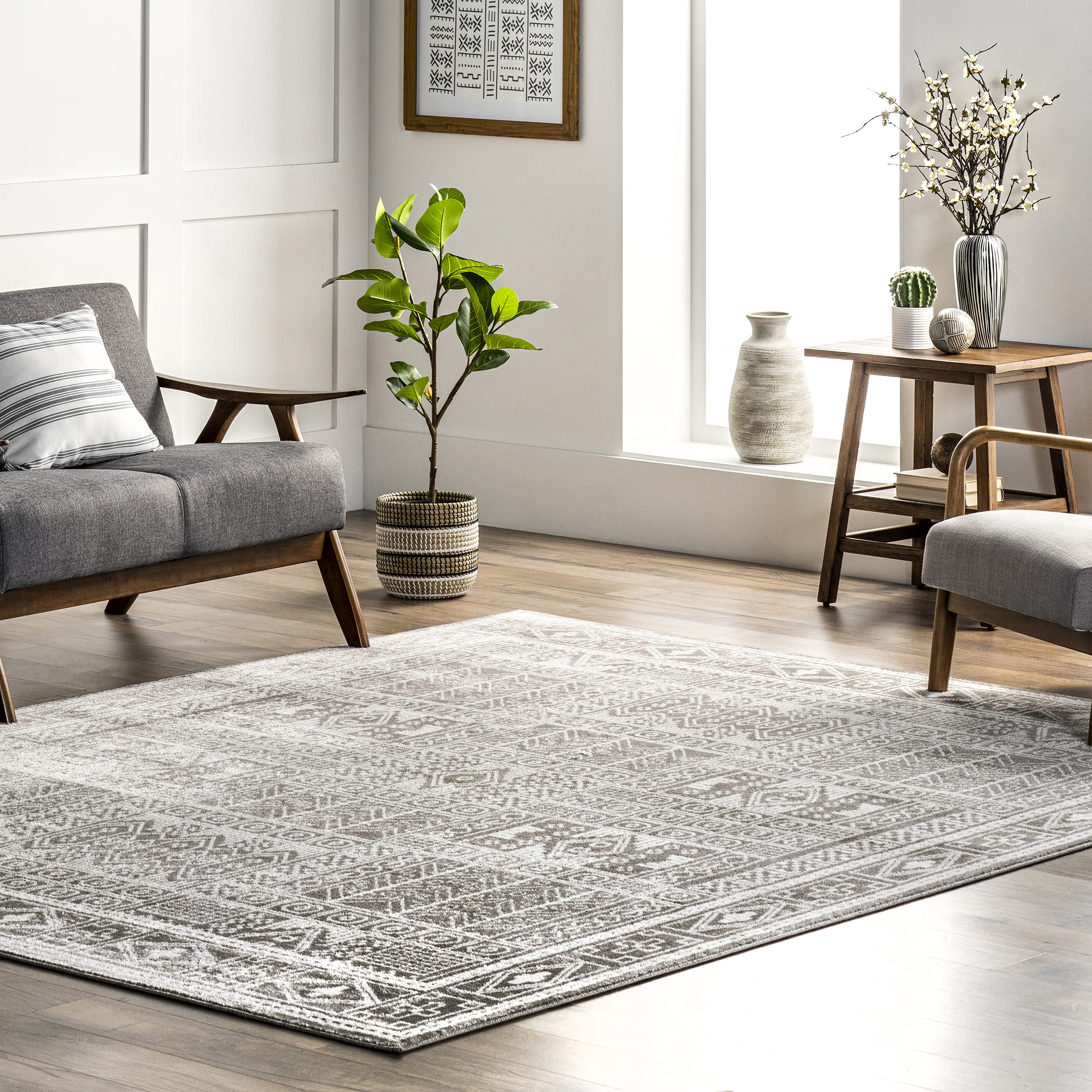 Tapis ethnique nuLOOM Irene protégez vos parquets avec style