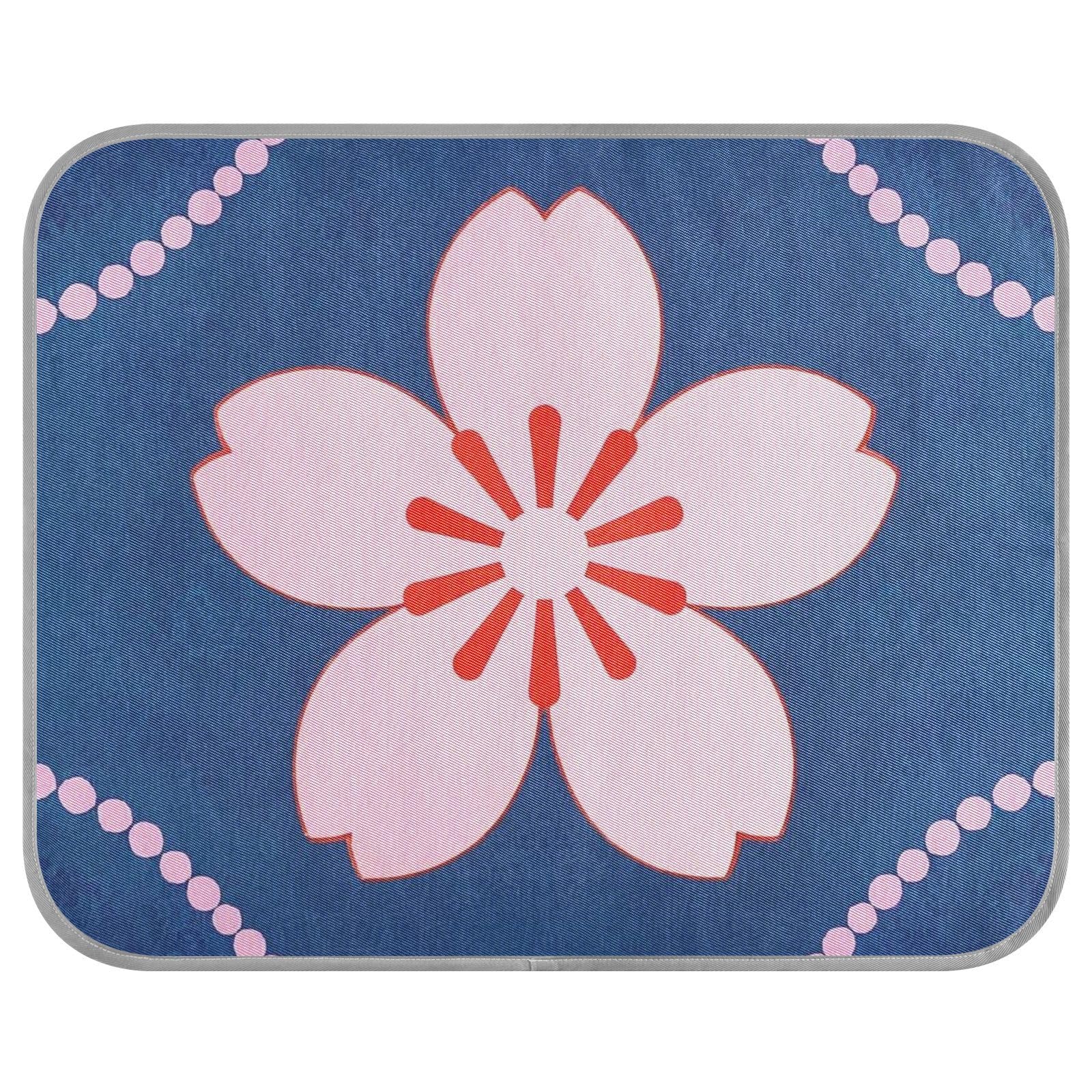 siphylline Beautiful Peach Blue Summer pet Cooling mats Self Cooling cat Blankets for Indoor Cats for Kittens Outdoor cat Comfy Mantas frías para Perros S