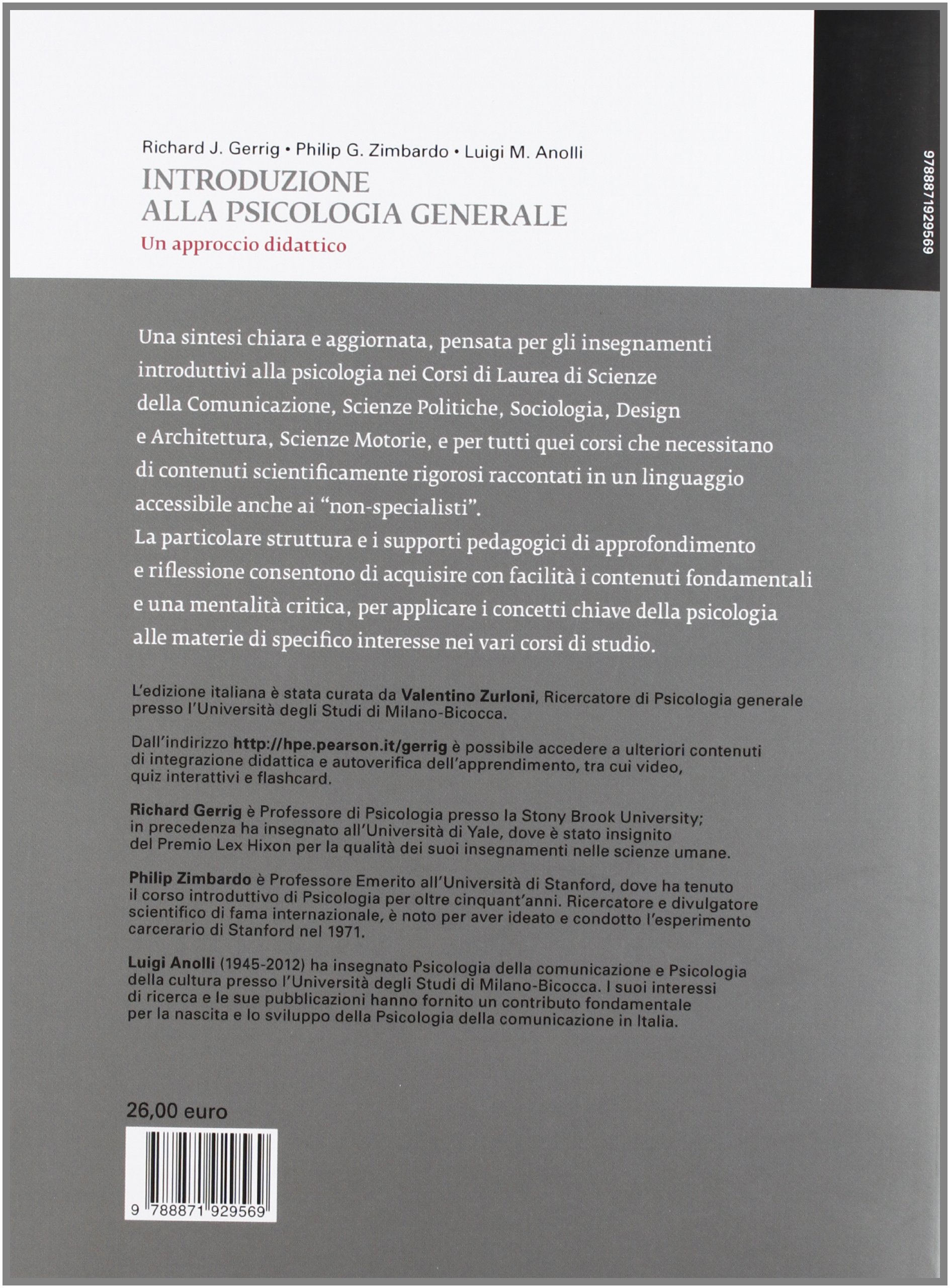 Introduzione alla psicologia generale. Un approccio didattico
