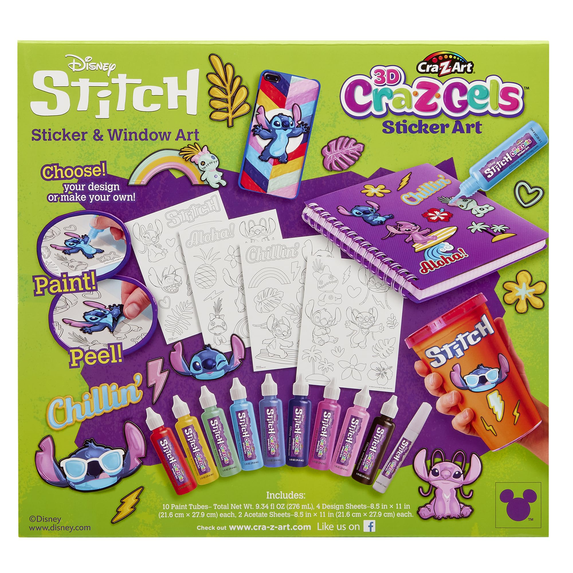 Amazon.com: Stitch CRA-Z-Gels 3D Deluxe DIY Sticker Maker Set
