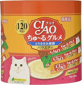 Amazon.co.jp: チャオ (CIAO) ちゅ~るグルメ とりささみ海鮮バラエティ