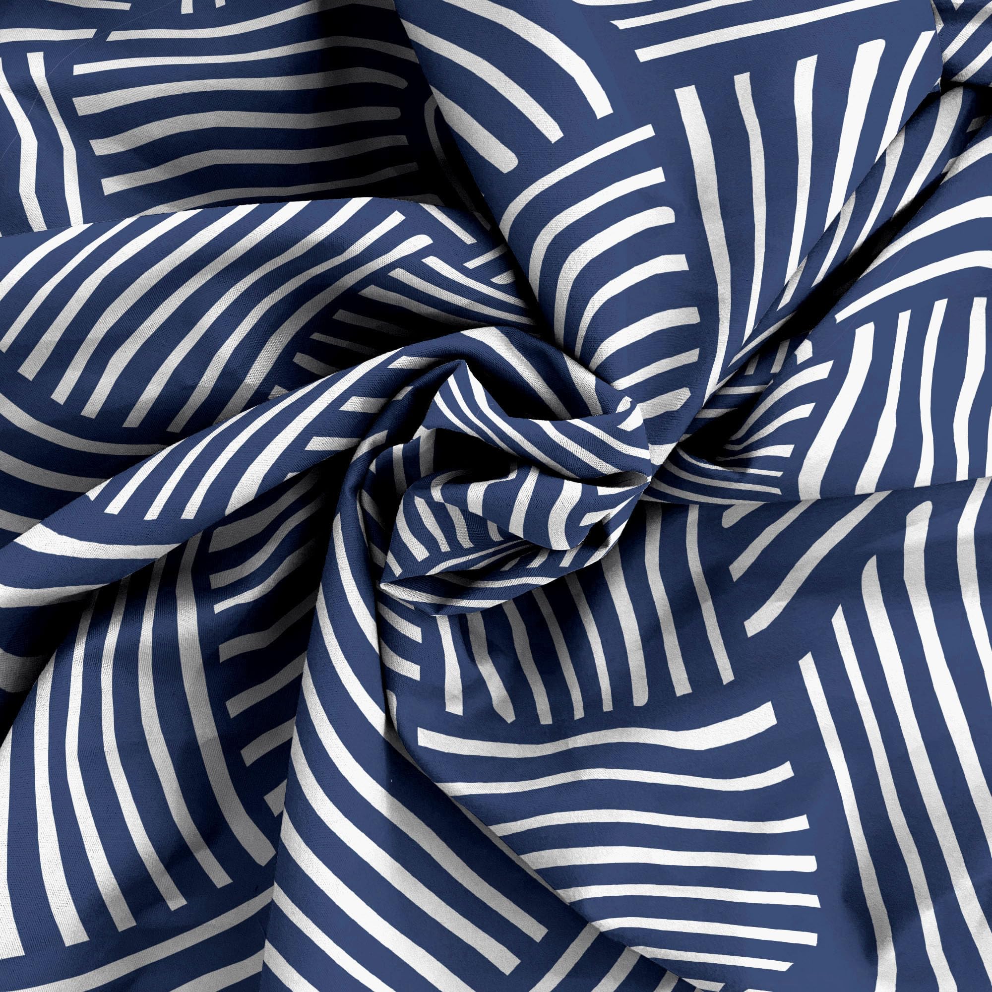 Dafne 100% Microfibre Bedding Set, Citylife Blue, Small Double, Klein Doppelbett - Image 4