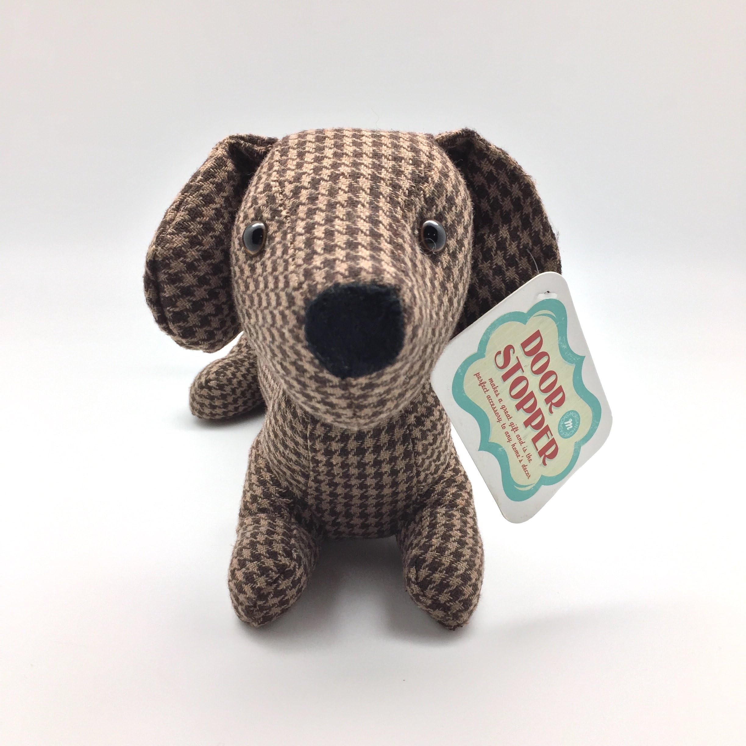 Animal Dachshund Dog Pet Lovers Door Stopper: Adorable Weighted Plaid Dachshund Gift Home Décoration