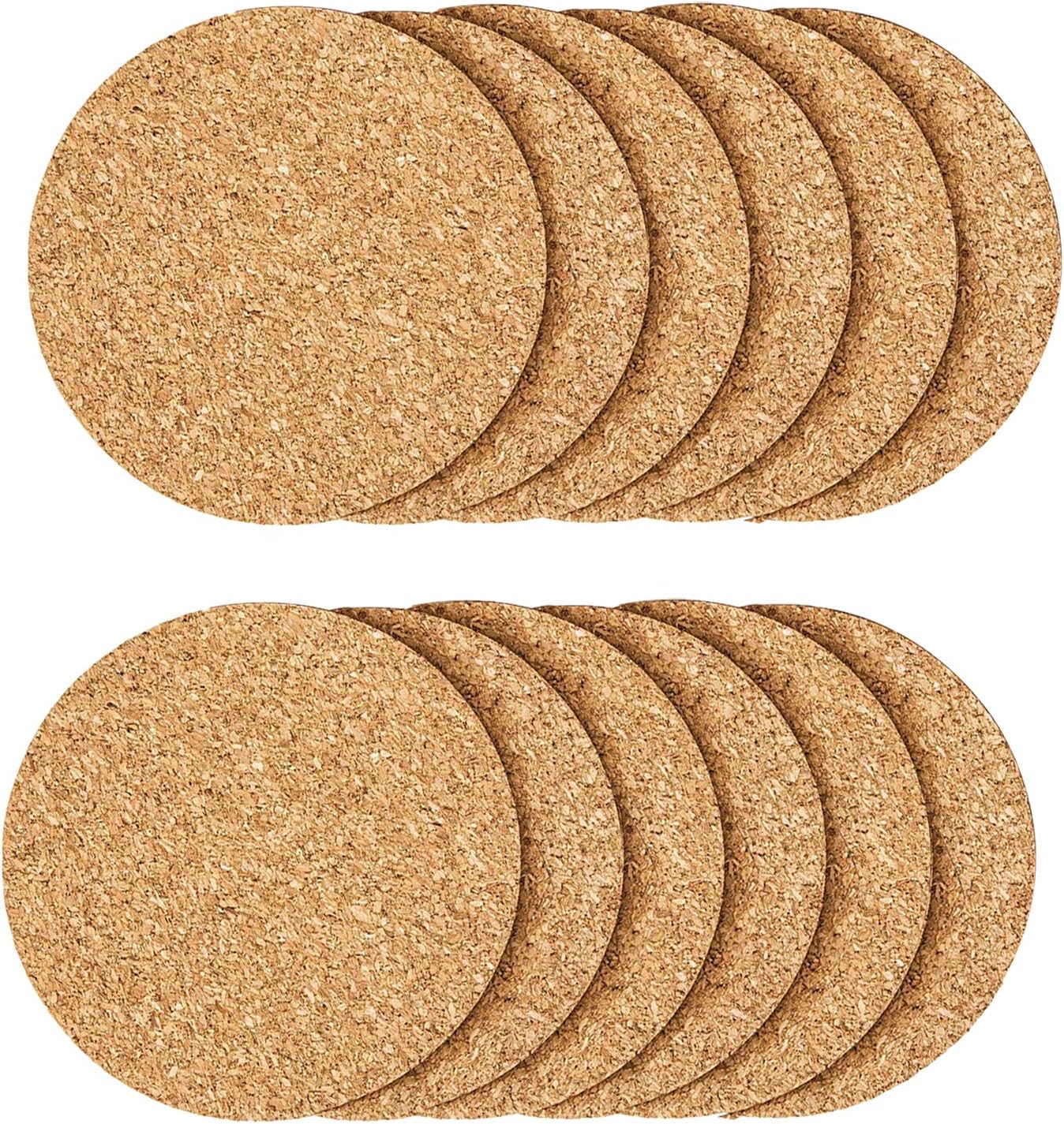 12Pcs Cork Coasters, Coaster for Drinks, Cork Coasters for Coffee Table with Round Edge,Warm Gift for Home Décor.