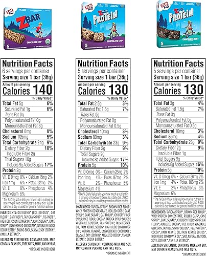 Vista 6 de Clif Kid Zbar Protein Barras de granola orgánicas sin OMG aperitivo para lonchera variado barras de 127 onzas 34