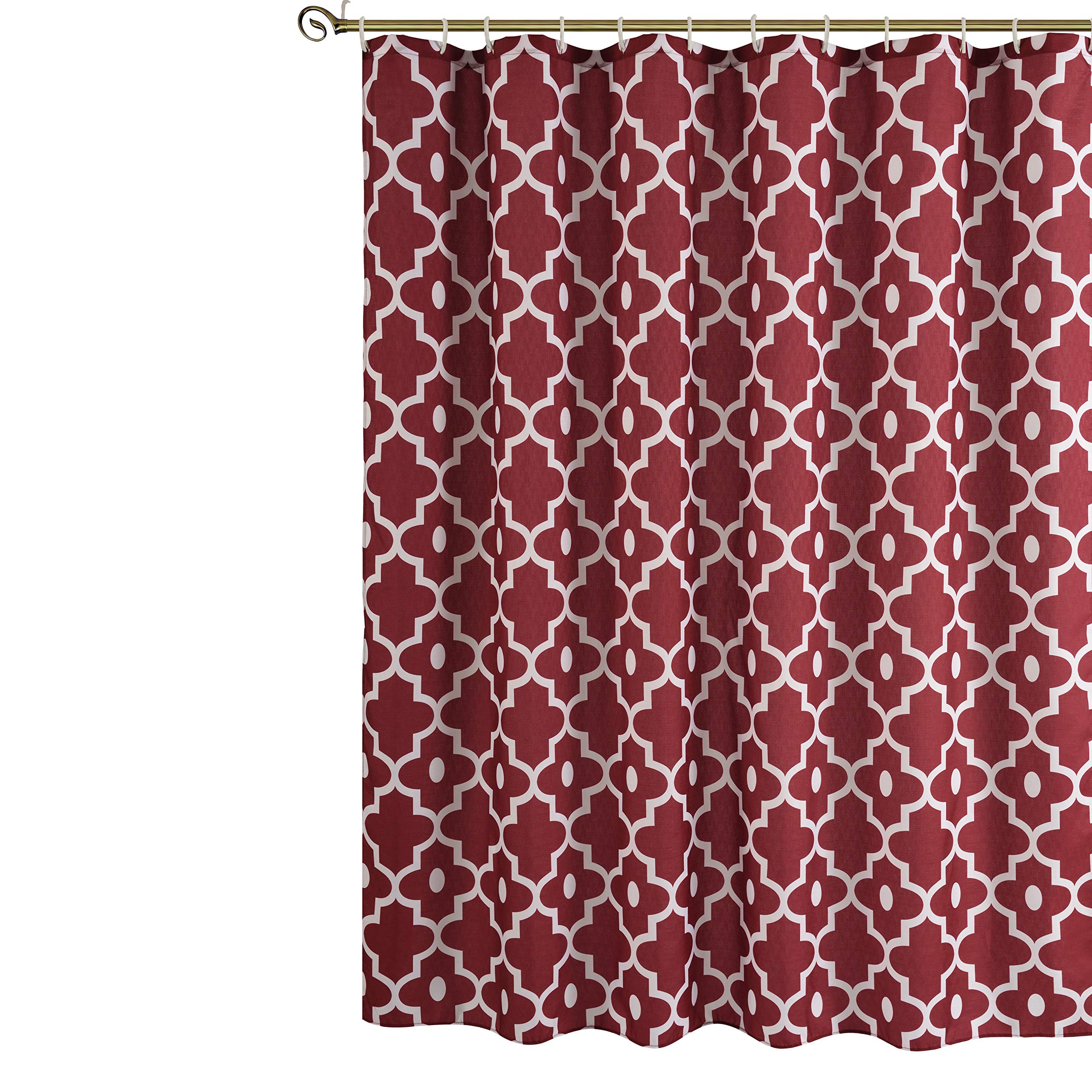 Shower Curtains With Red Curtains & Drapes
