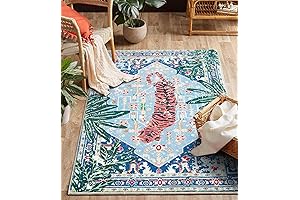 Bengal Tiger Rugs Boho Vintage Printed Rug
