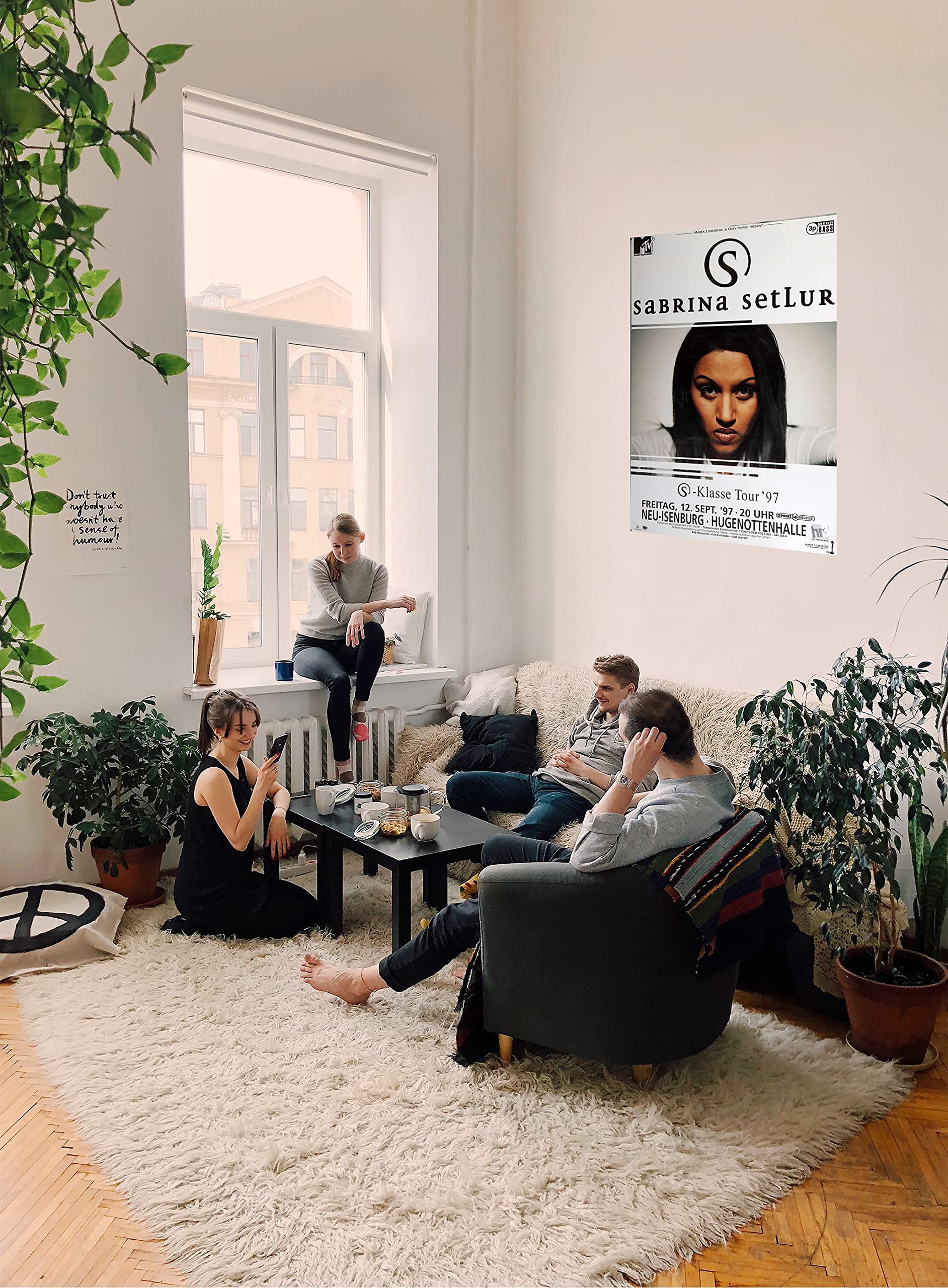 Premium Poster/Plakat | DIN A1 | Wanddeko | Live Konzert Veranstaltung » Sabrina Setlur - S - Klasse Tour ´97, Neu Isenburg 1997 «