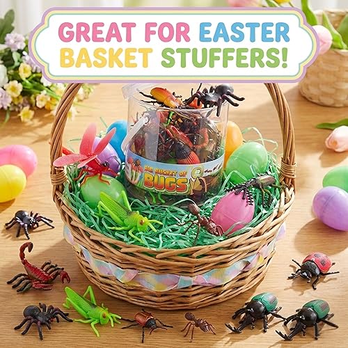 Miniatura 6 de Figuras de acción de insectos, cubeta grande de 30 insectos gigantes, desde hormigas hasta mariquitas y tarántulas