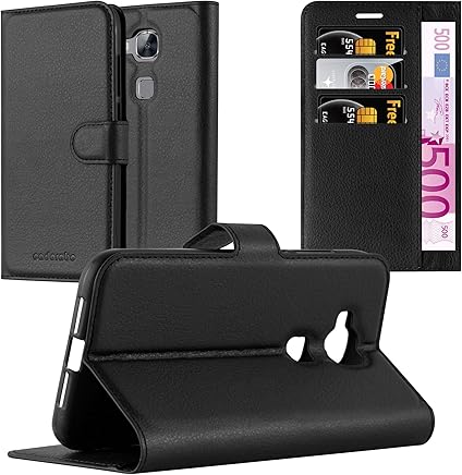 Cadorabo de de 105720?Huawei Ascend G7?Plus/G8/GX8?Funda con Tarjetero y funci?n Atril, Color Negro Cadorabo de de 105720?Huawei Ascend G7?Plus/G8/GX8?Funda con Tarjetero y funci?n Atril, Color Negro