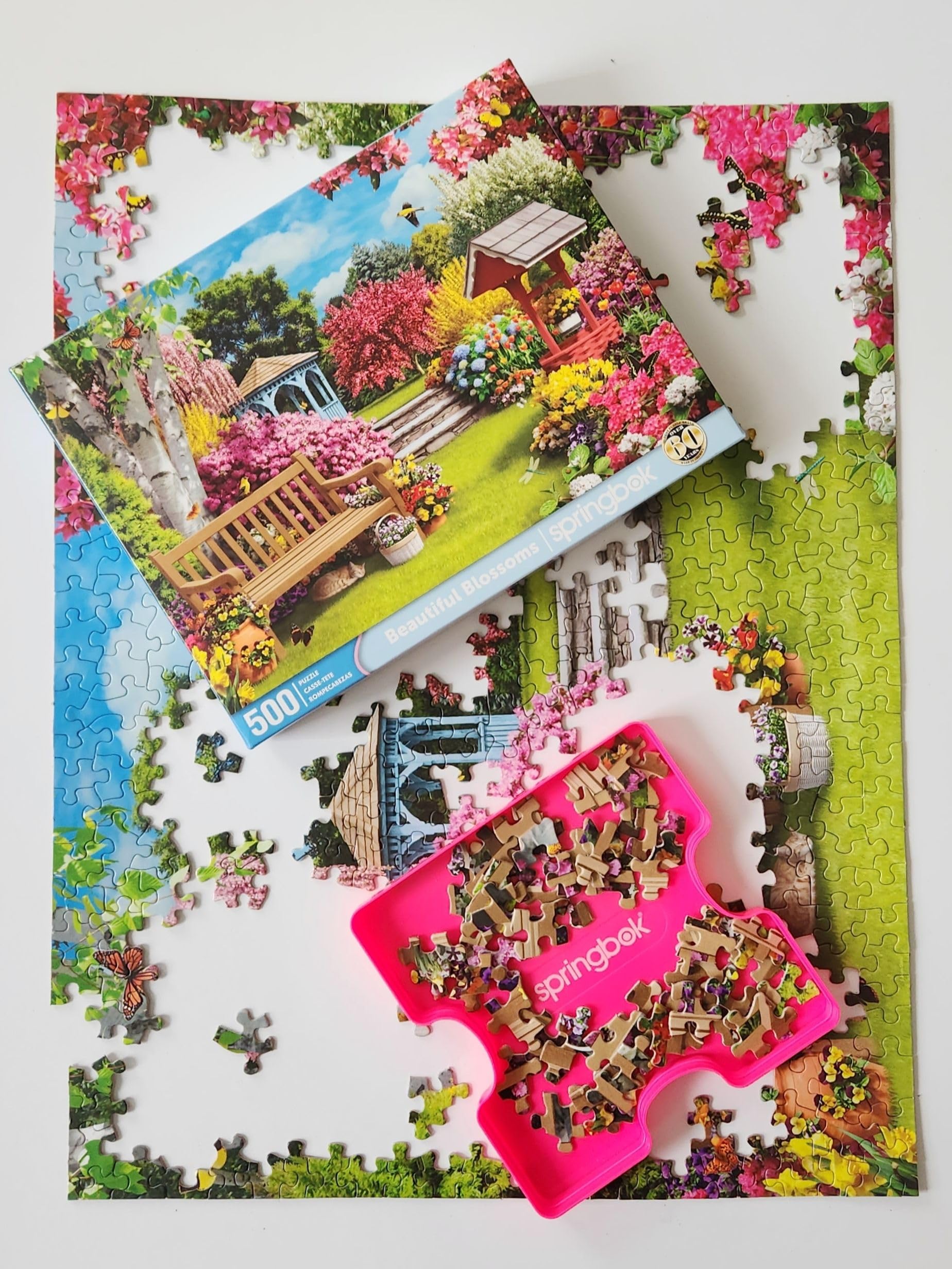 Amazon.com: Springbok Beautiful Blossoms 500 Piece Jigsaw Puzzle