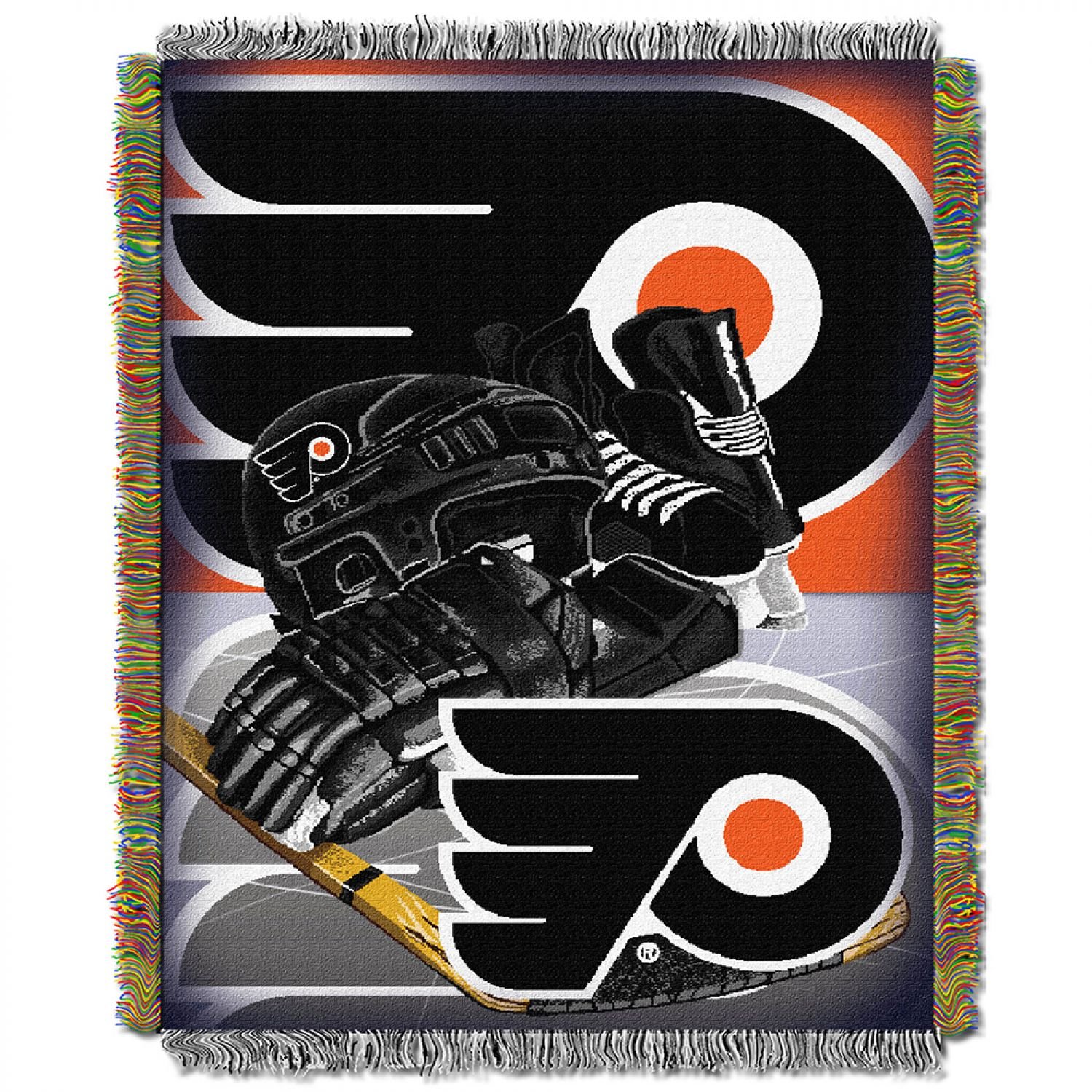 Officially Licensed NHL "Homefield Ice Advantage" Woven Tapestry Throw Blanket, 48" x 60", Multi Color