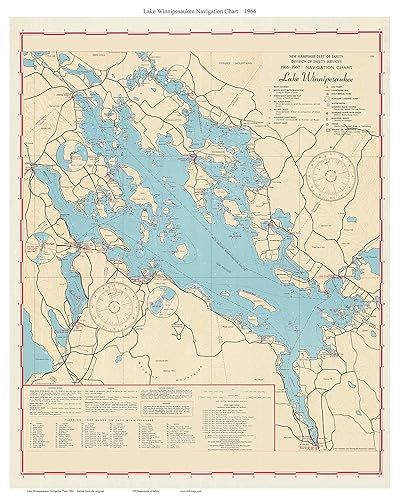 Map of lake winnipesaukee nh