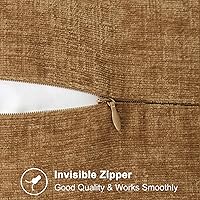 Vista 7 de CaliTime - Juego de 2 fundas de almohada decorativas de 16 x 16 pulgadas, con costuras en los bordes de hilo de algodón, chenilla suave teñida