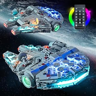 LED Lighting Compatible with Lego Millennium Falcon 75375, Light Kit Compatible with Lego 75375, Giving Light to Model, NOT Included The Model Set(RC Model)