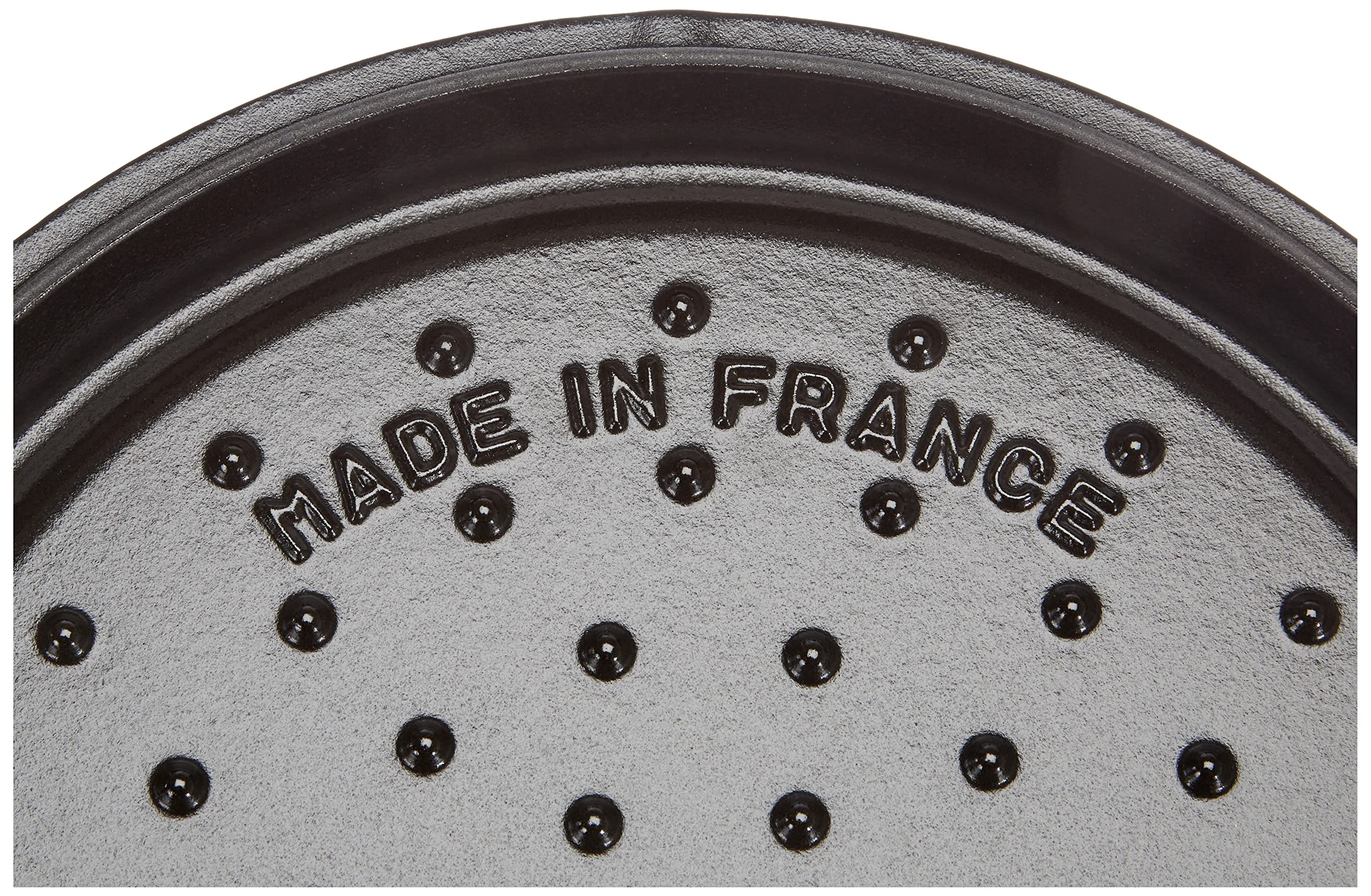 Staub 1112625 - Cocotte baja redonda, 26 cm, color negro