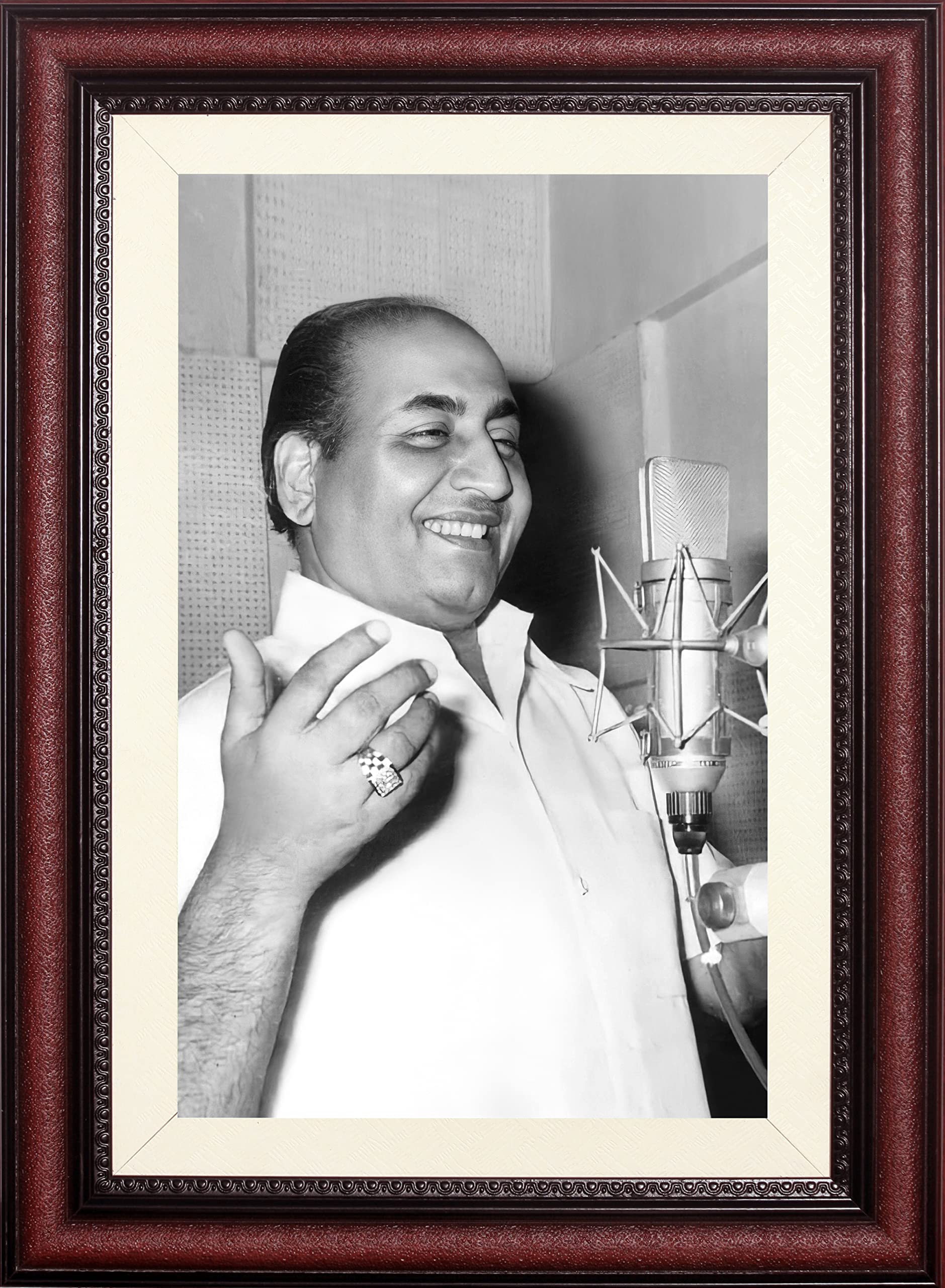 STUDIO AVINASH Mohammad Rafi 2 Wall Hanging Framed Photo Without Glass ...