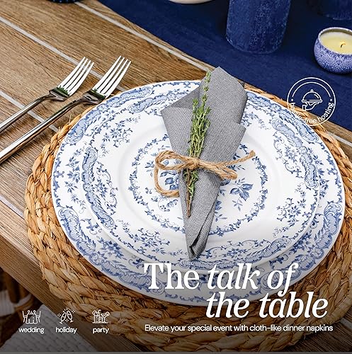 Miniatura 9 de Servilletas de papel desechables de alta calidad como tela, toalla de mano de mezclilla negra suave con un tacto de lino de alta gama, perfecta para