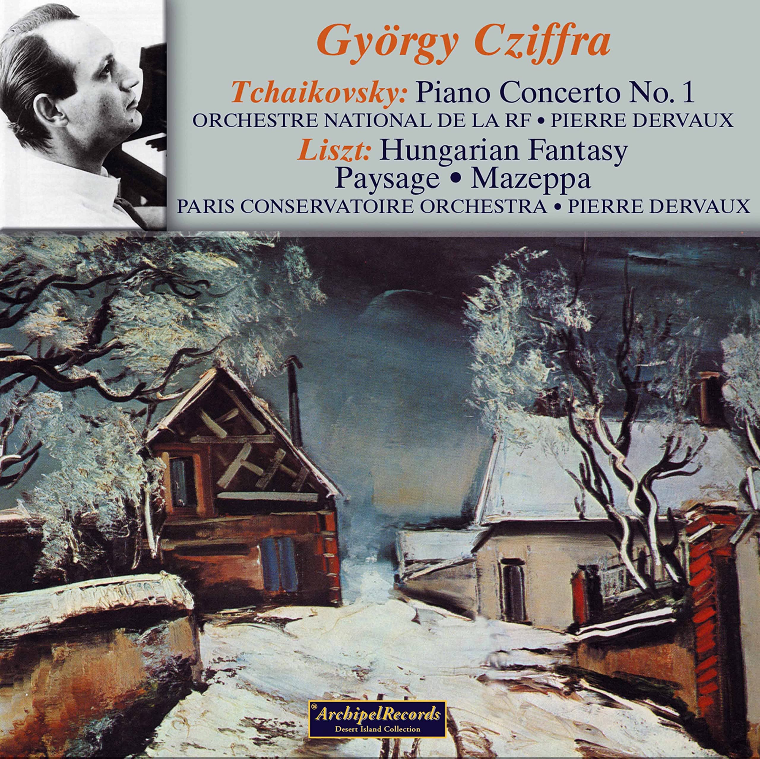 TCHAIKOVSKY - PIANO CONC NO 1 - LISZT - CZIFFRA - PARIS - DERVAUX 1957