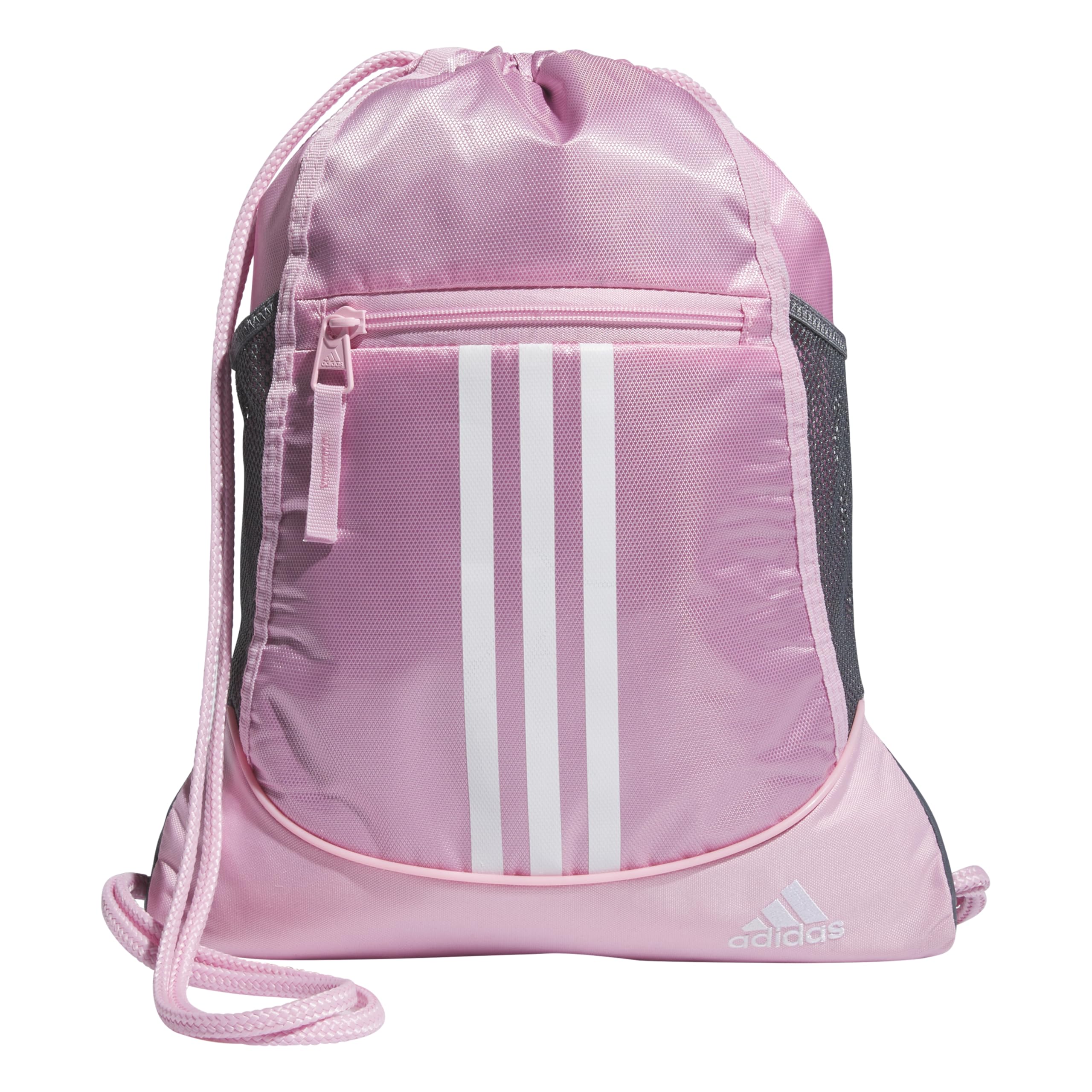 Adidas Unisex True Pink/White Alliance Ii Sackpack Discontinued, Median/Black/, One Size, One Size, Alliance Ii Sackpack Discontinued