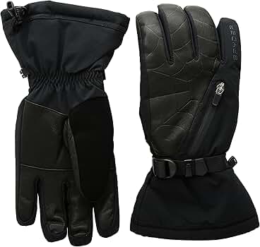 小物 Spyder Gloves Black M Spyder Core Gloves ~ Spyder Leather Core Conduct Glove