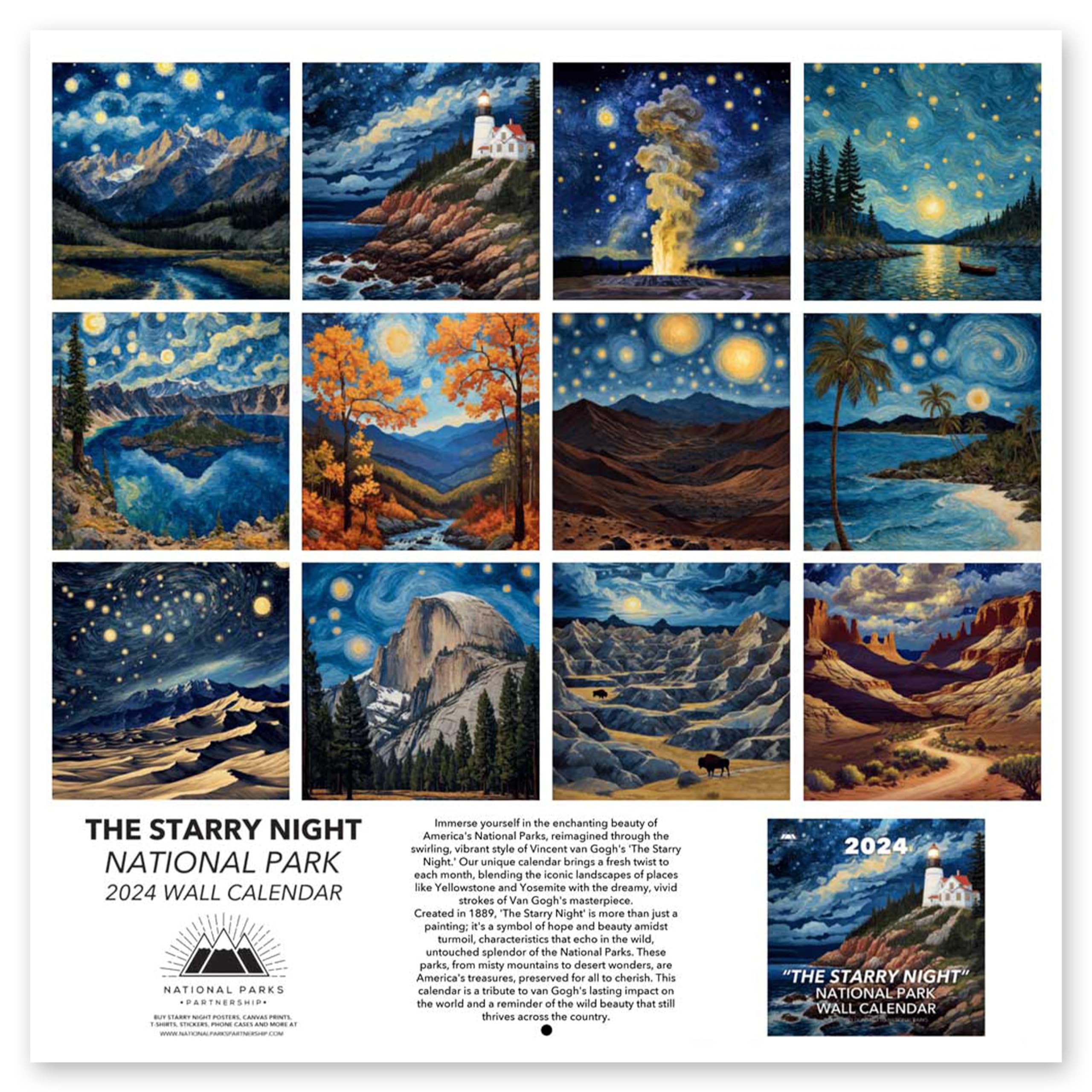 amazon-com-starry-night-national-park-2024-calendar-office-products